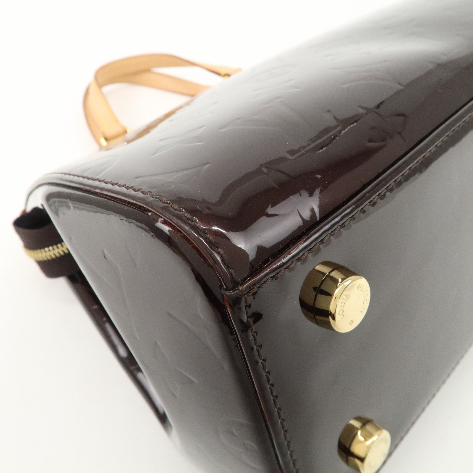 Louis Vuitton Vernis Brea MM 2Way Hand Bag Shoulder Bag Amarante M91619