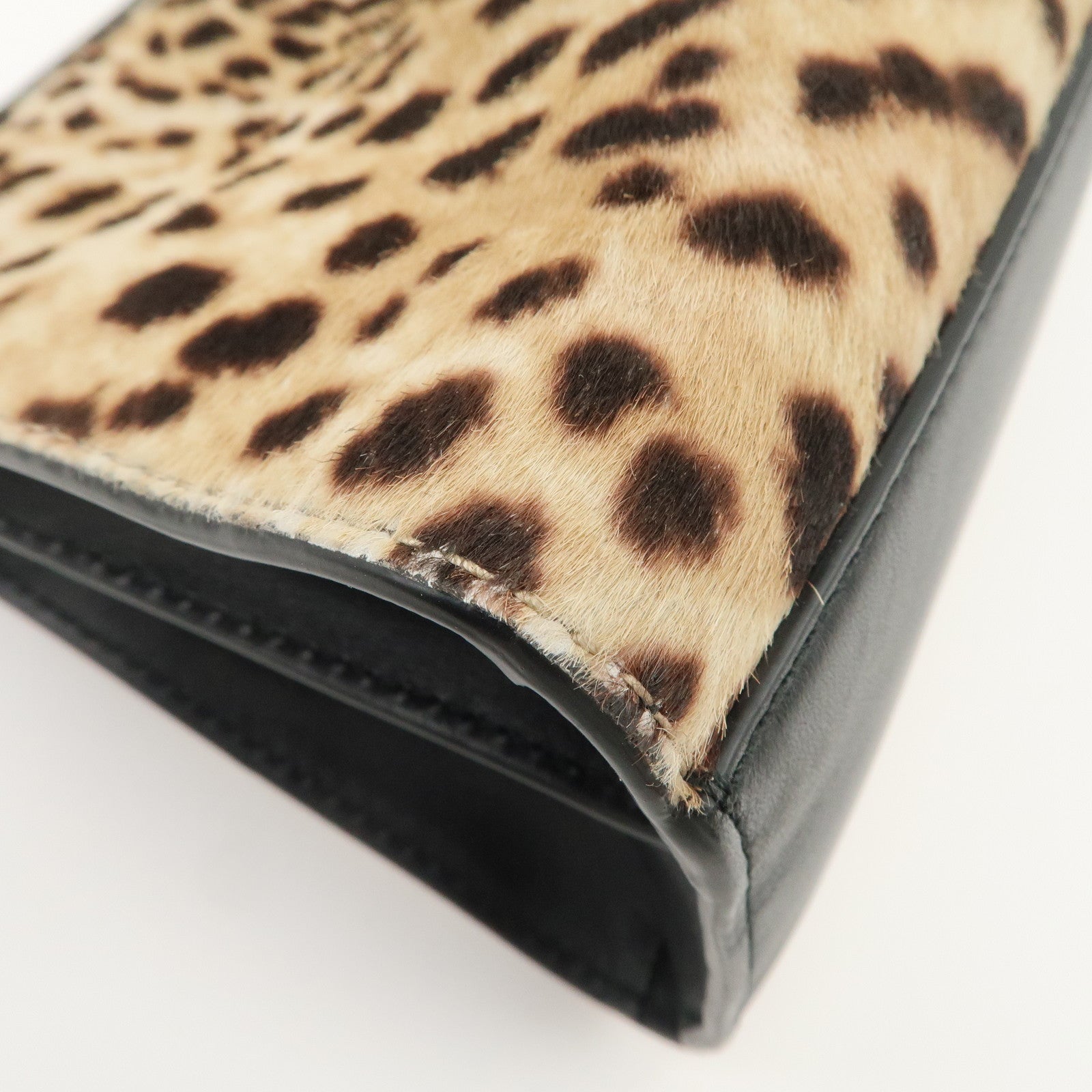 GUCCI Nimfair Bamboo Sherry Unborn Calf Leather 2Way Bag 470271 Used