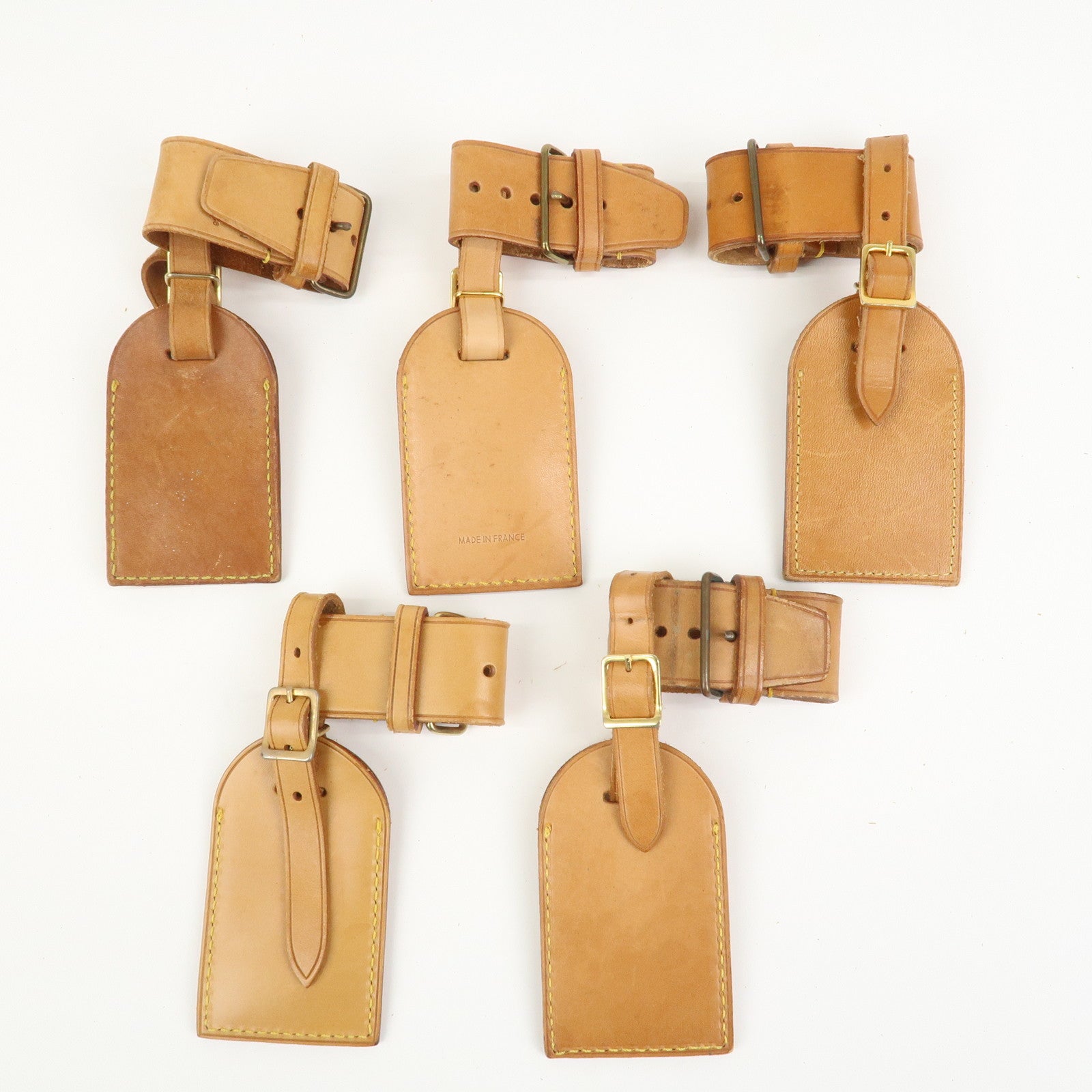 Louis Vuitton Set Of 20 Leather Name Tag & Poignet