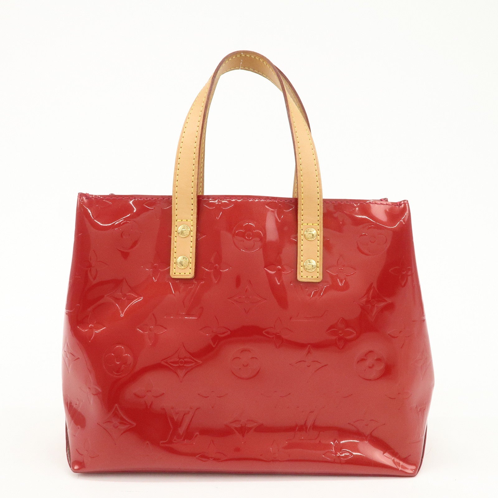 Louis Vuitton Vernis Lead PM Hand Bag Pomme d'Amour M91990