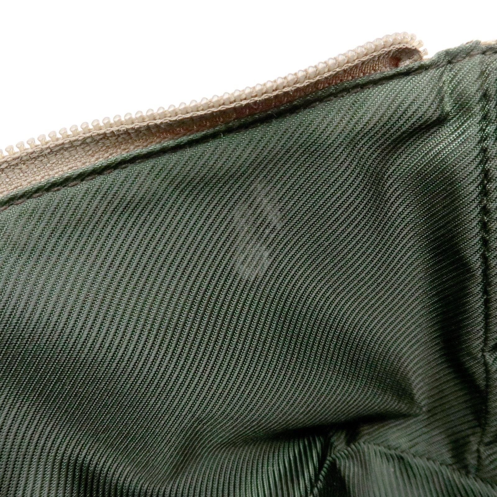 GUCCI Boat Bag GG Canvas Leather Hand Bag Accessory Pouch 07198