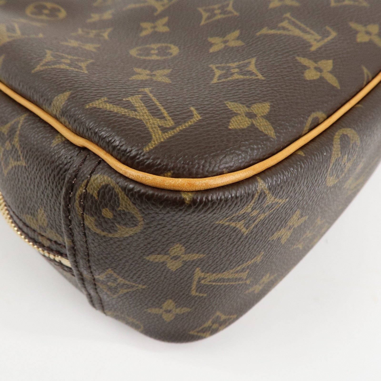 Louis Vuitton Monogram Trueville Hand Bag Brown M42228 Used