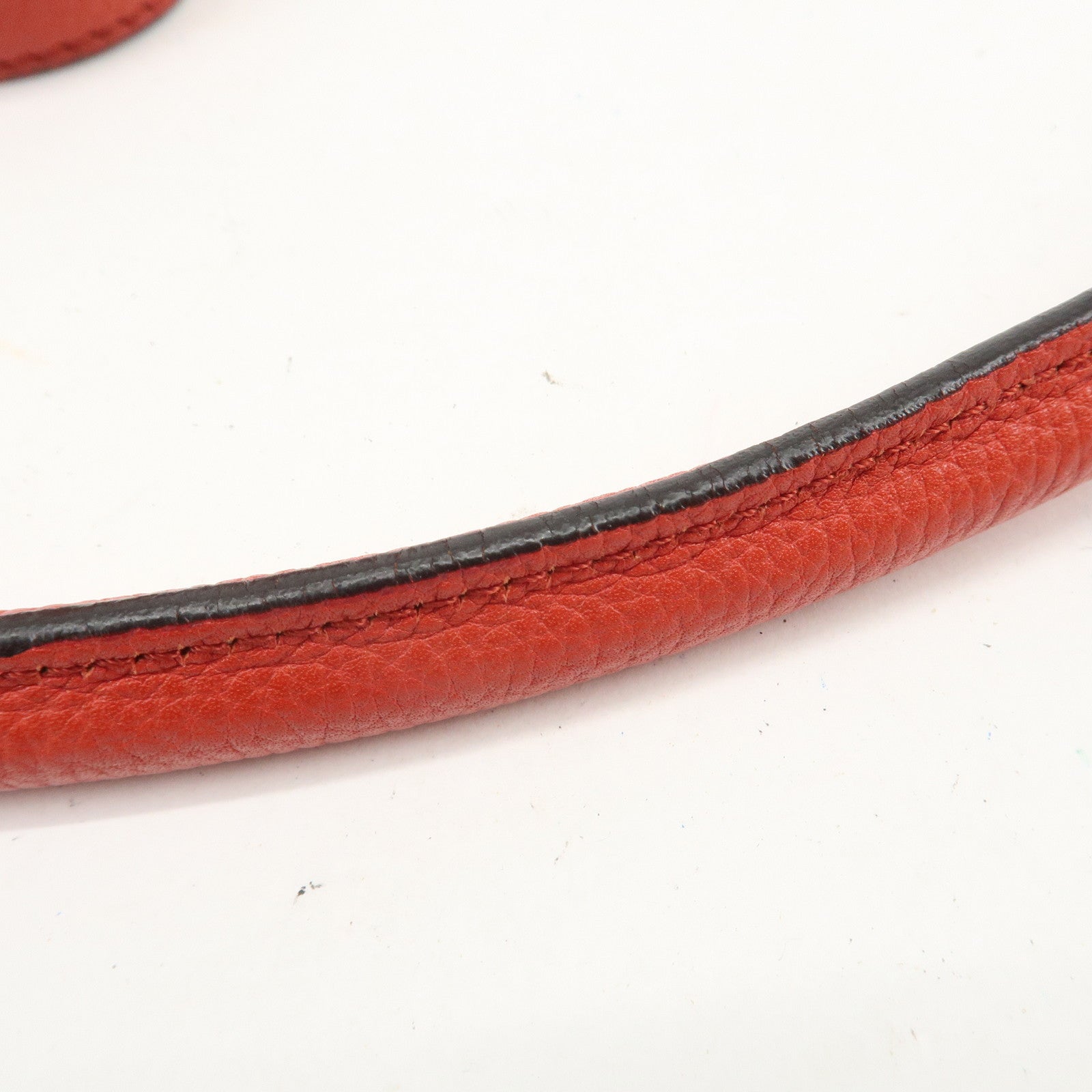 Chloe Paraty Leather 2Way Bag Shoulder Bag Hand Bag Red