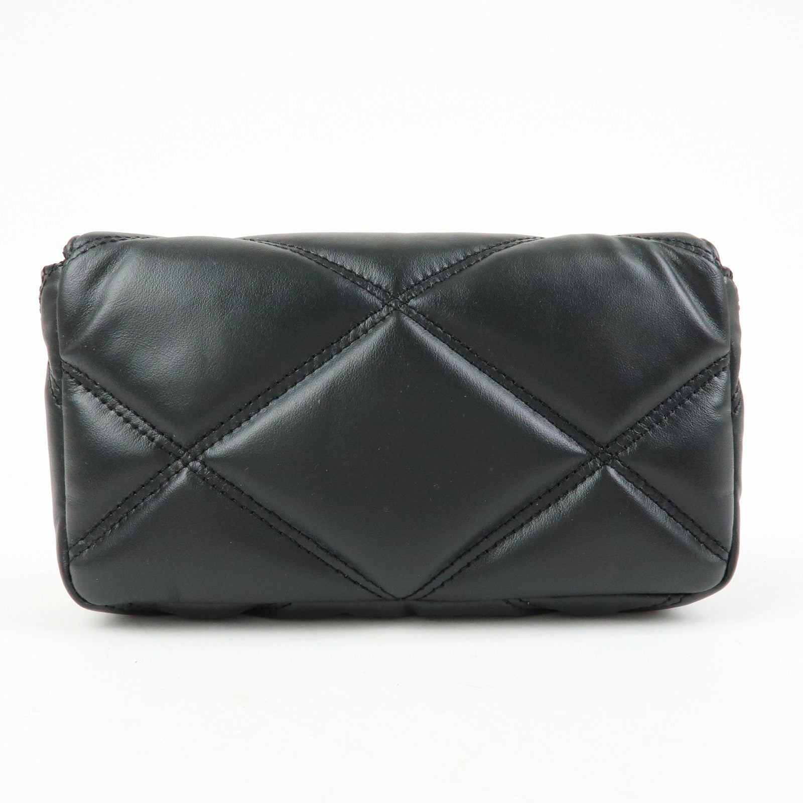 VERSACE Medusa Leather Chain Shoulder Bag Crossbody Bag Black