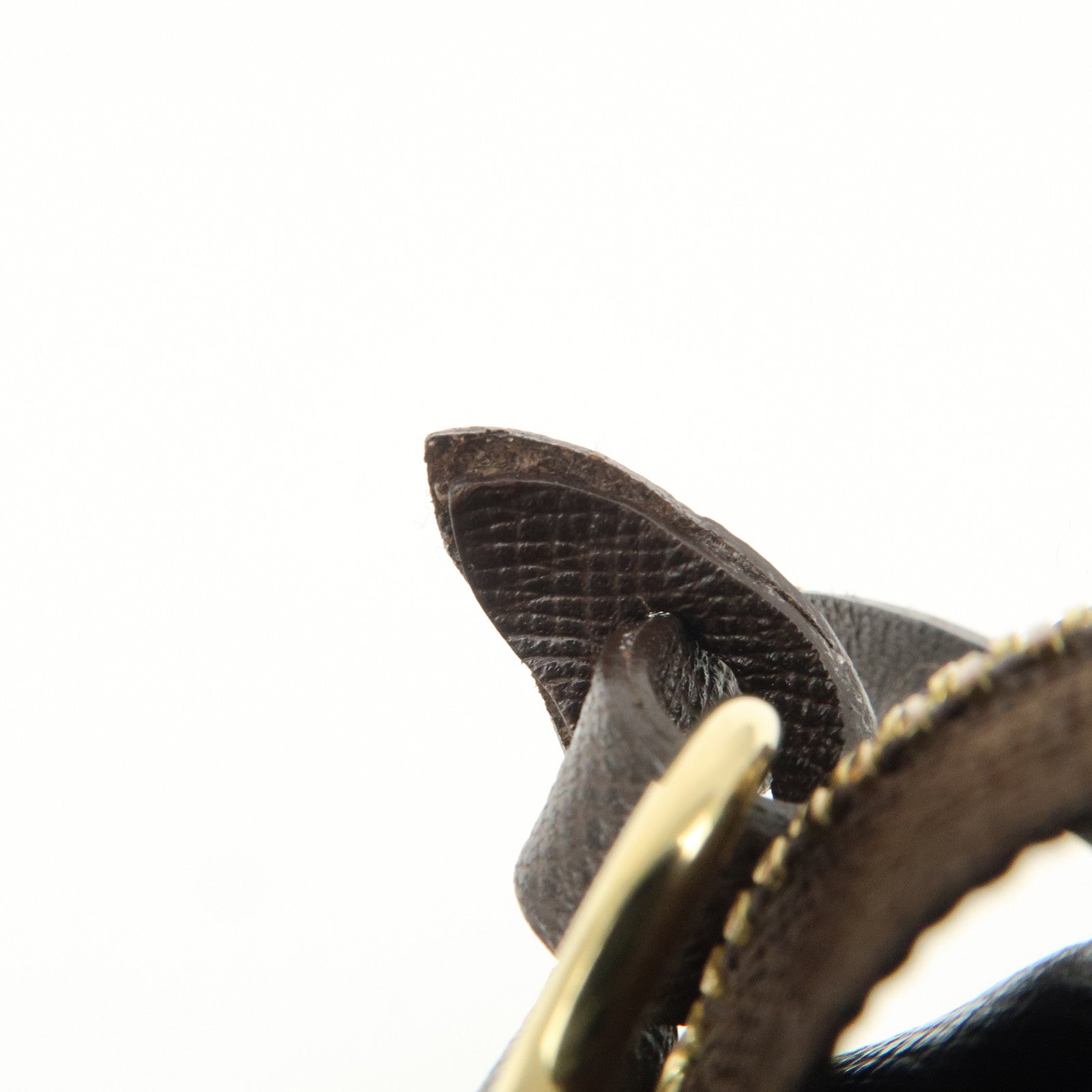 Louis Vuitton Damier Trousse Makeup Accessory Pouch Brown N51982 Used