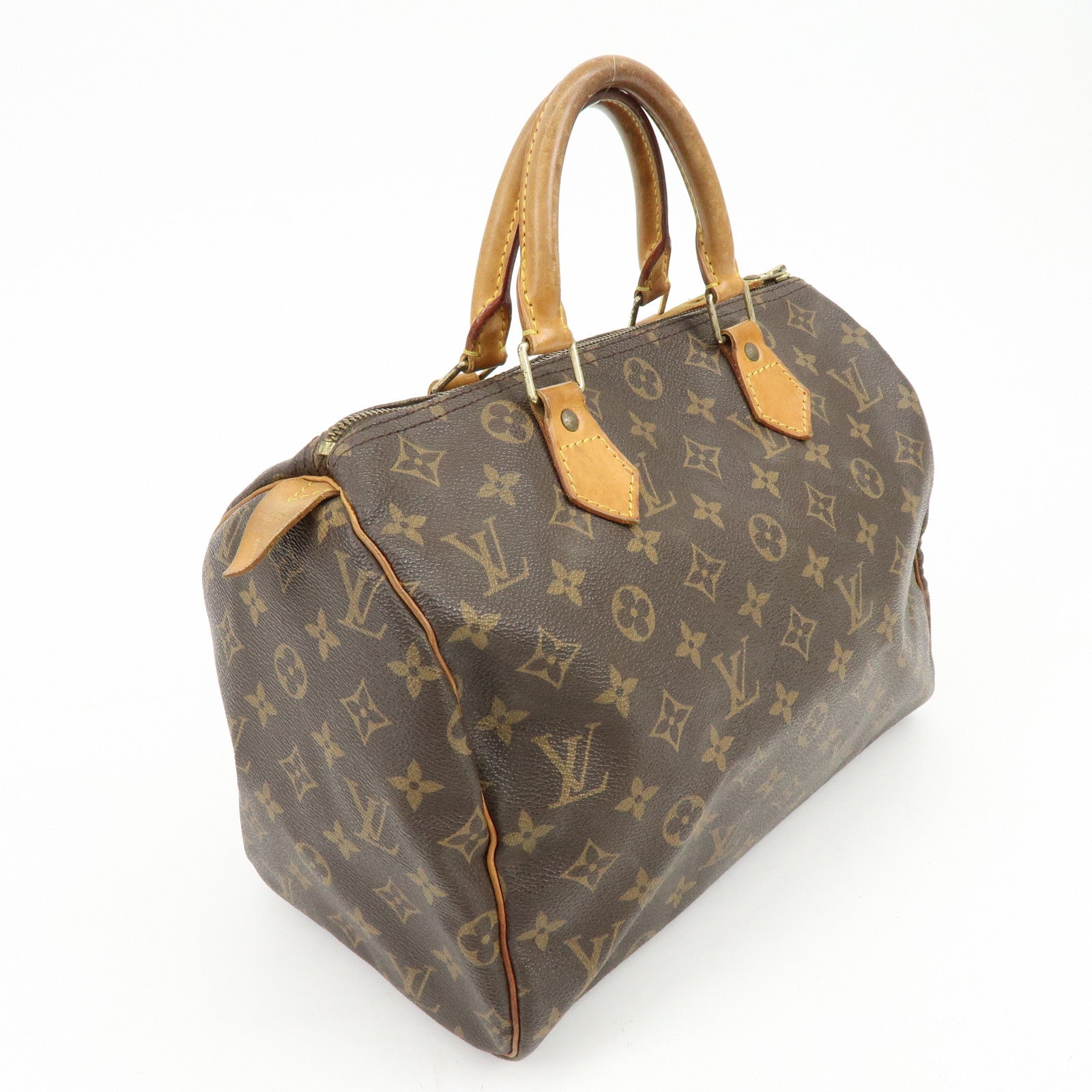 Louis Vuitton Monogram Speedy 30 Boston Bag Hand Bag Brown M41526