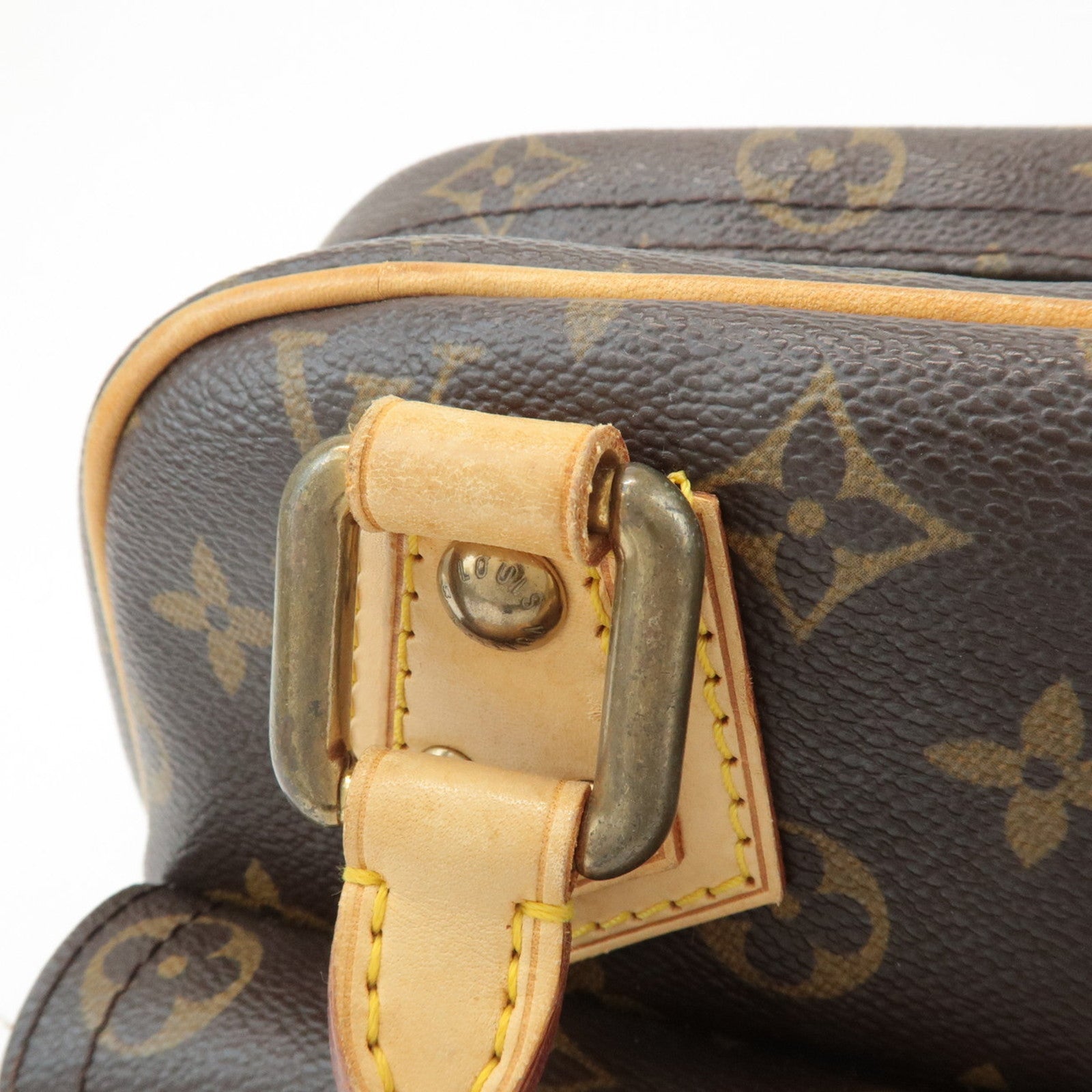 Louis Vuitton Monogram Manhattan PM Hand Bag Brown M40026