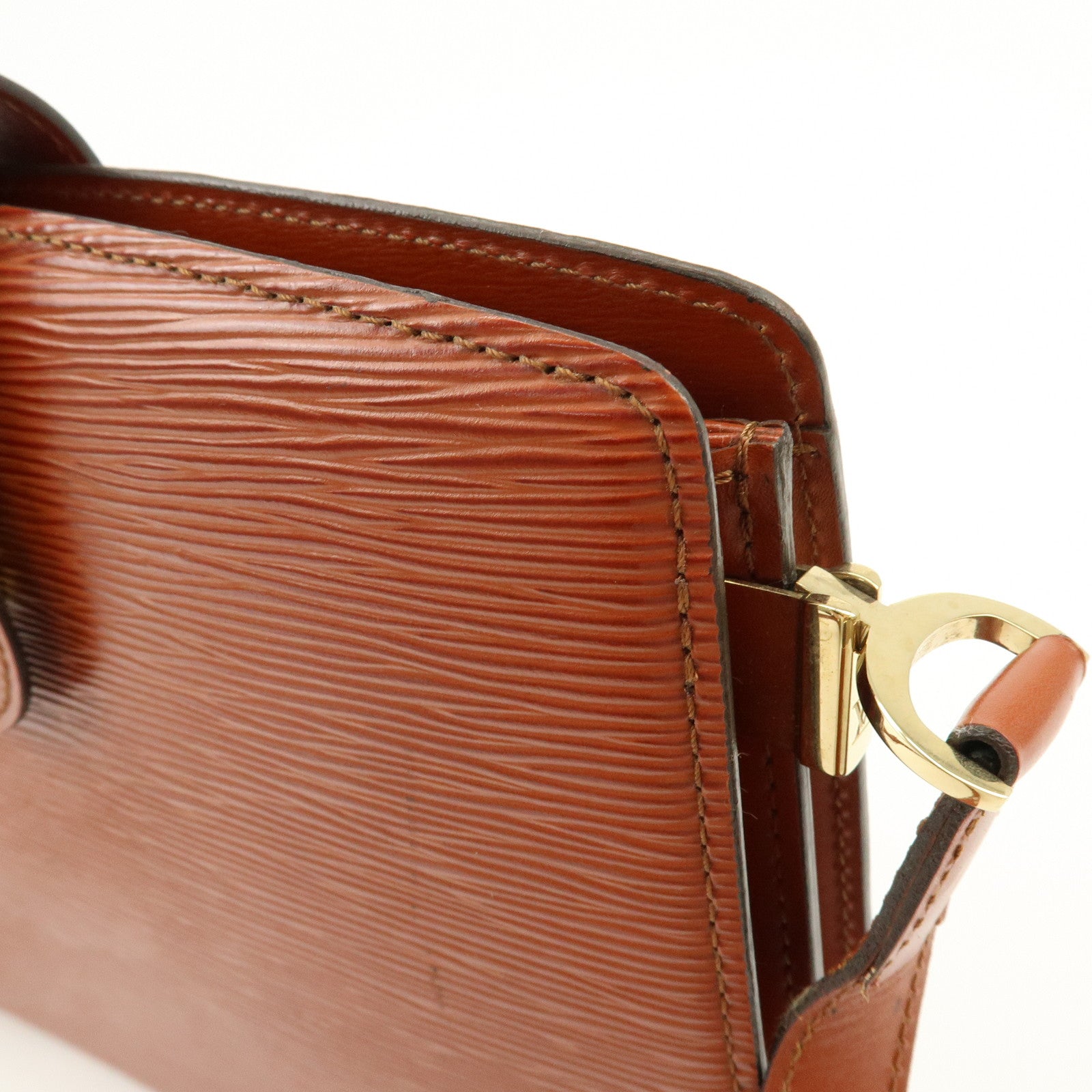 Louis Vuitton Epi Leather Capucines Shoulder Bag Kenya Brown M52343