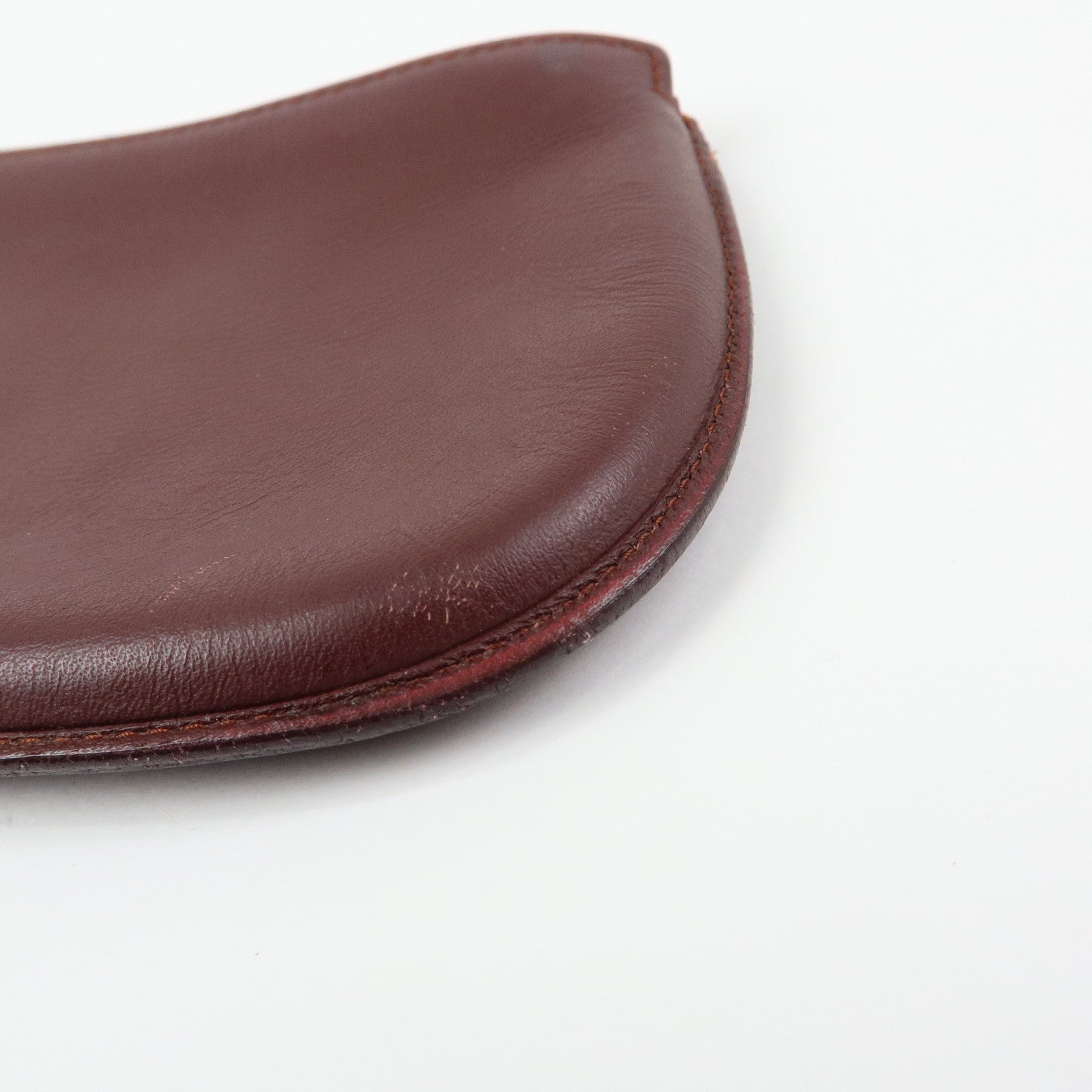 Cartier Must de Cartier Leather Chain Strap Pouch Bordeaux