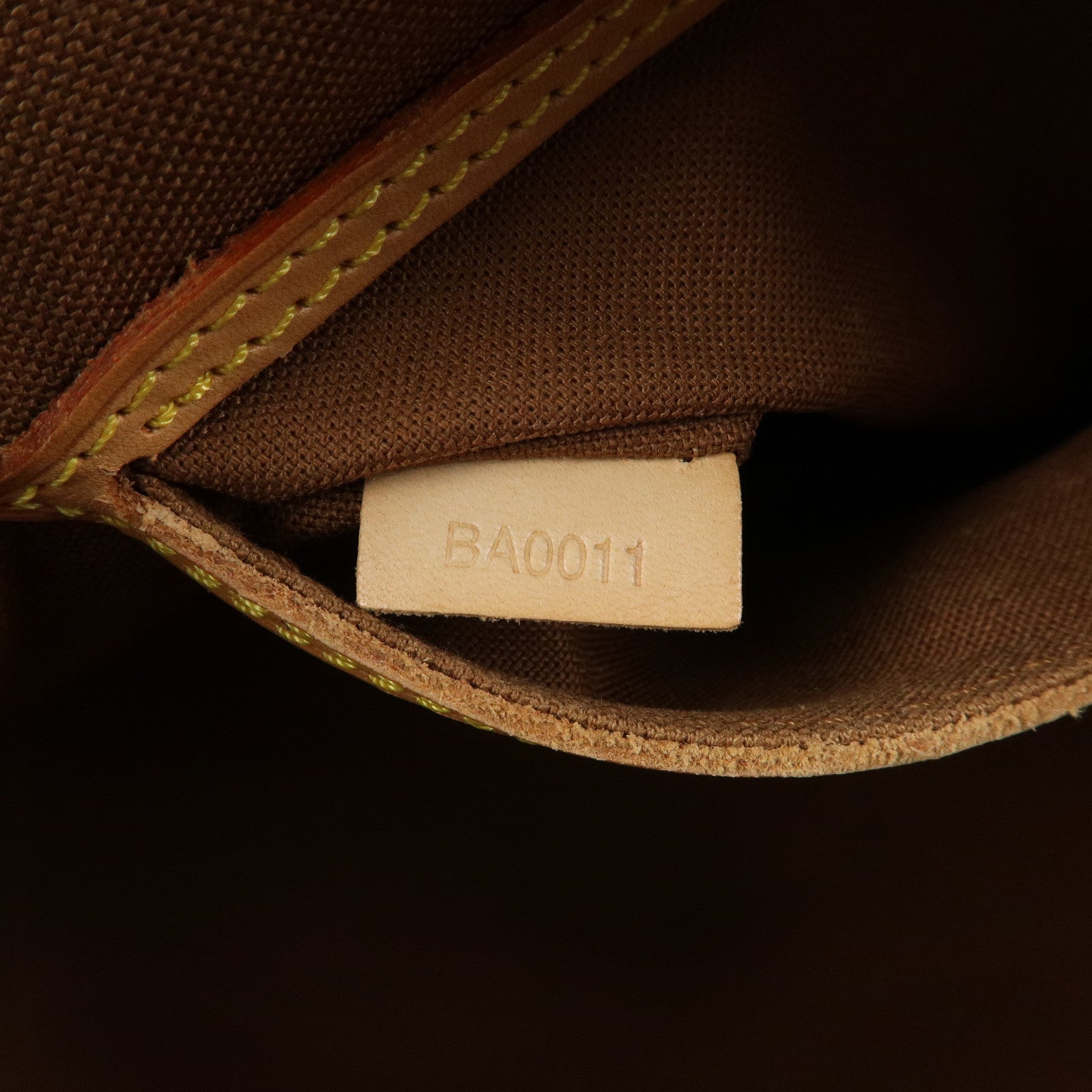Louis Vuitton Monogram Canvas Leather Alma PM Hand Bag Brown M51130