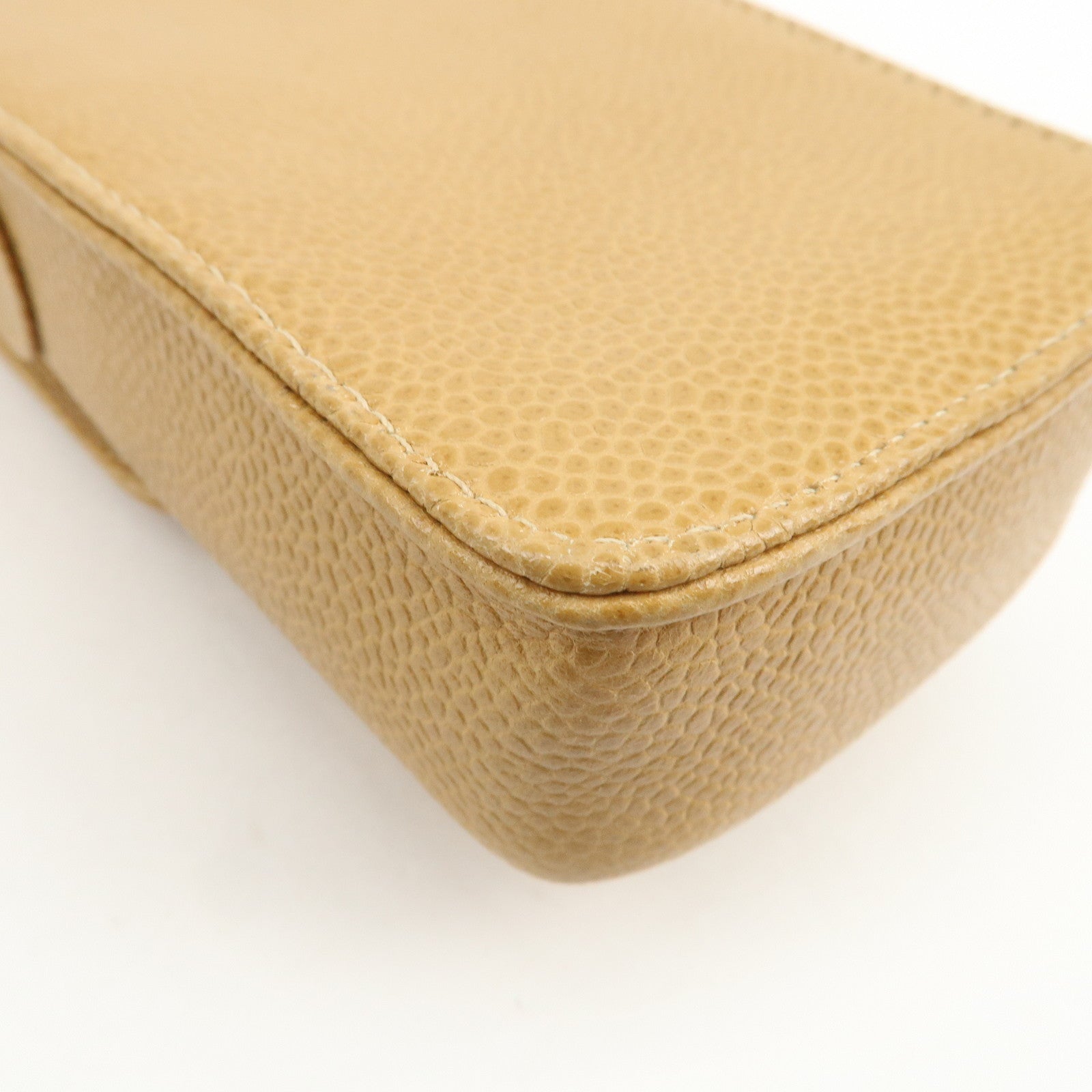 CHANEL COCO Mark Chain Shoulder Bag Phone Case Light Brown