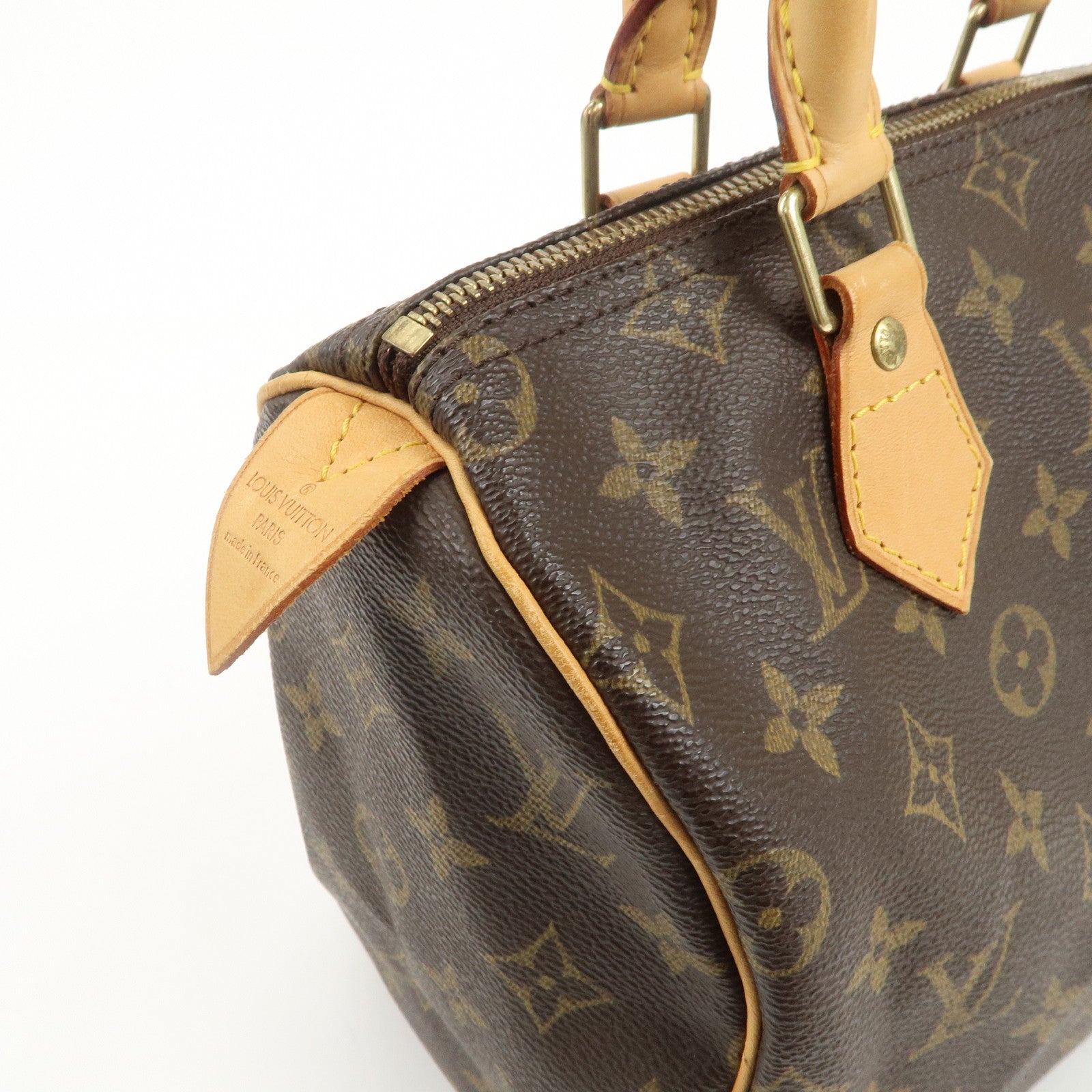 Louis Vuitton Monogram Speedy 25 Boston Bag Hand Bag Brown M41528