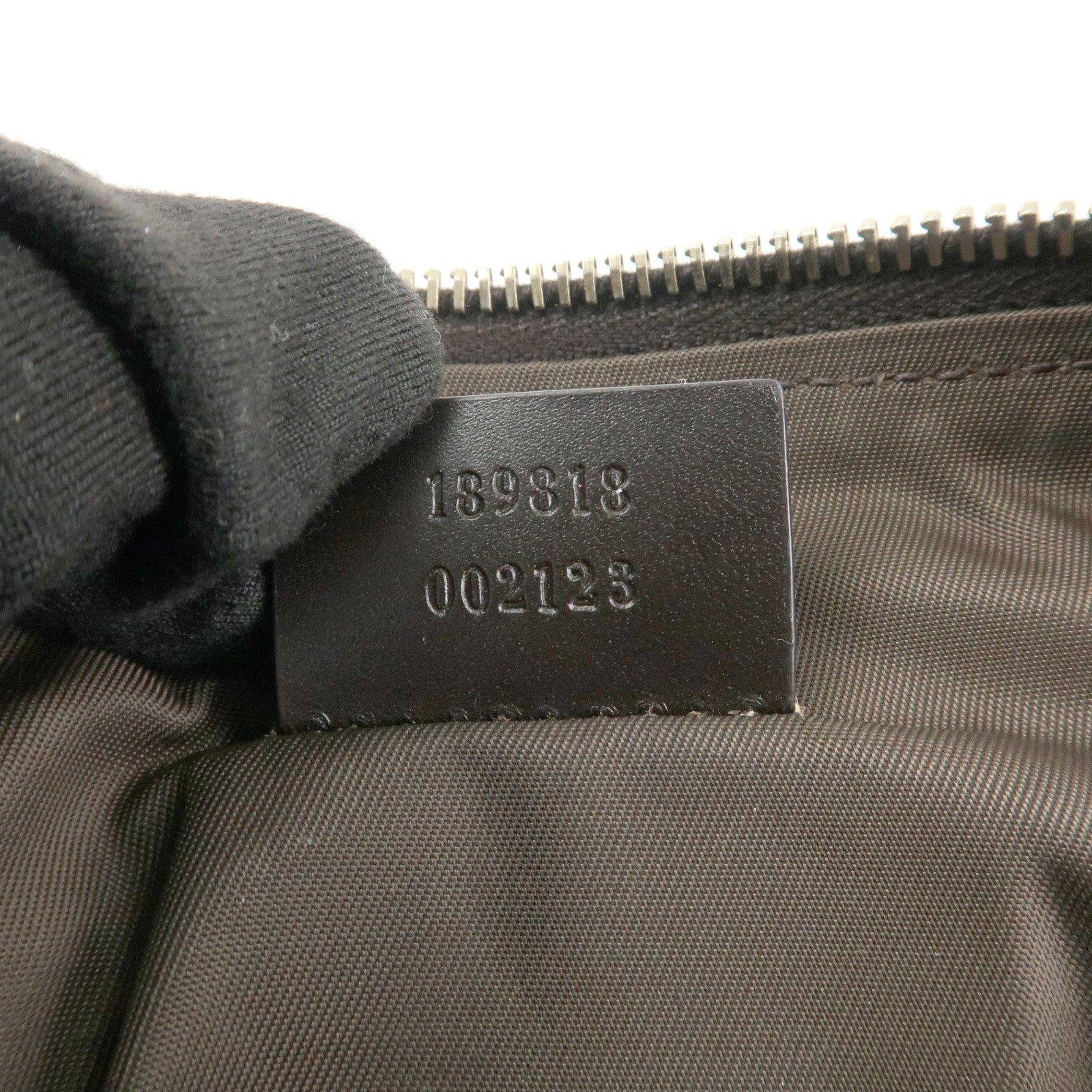 GUCCI GG Supreme Leather Clutch Bag Pouch Beige 189818 Used