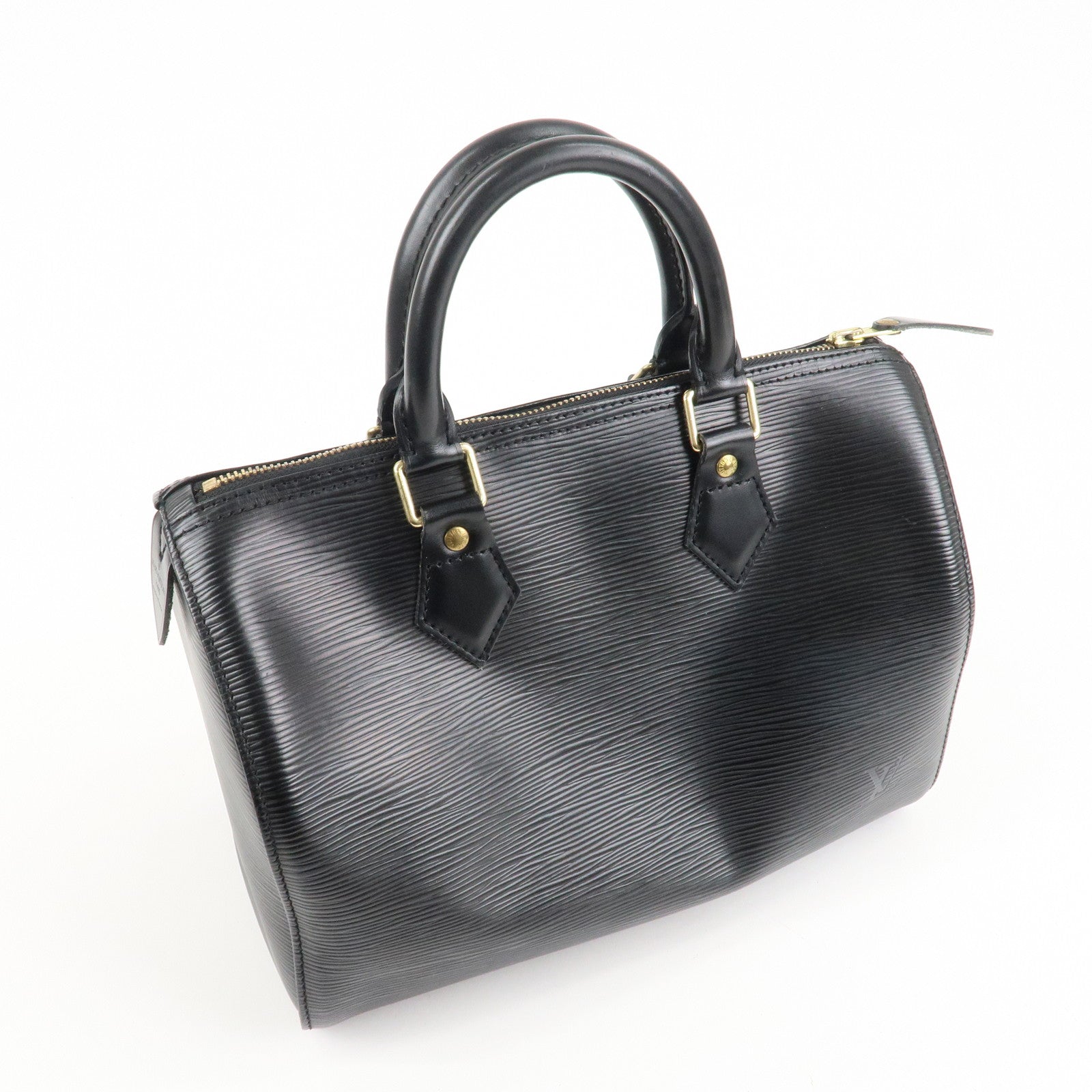 Louis Vuitton Epi Speedy 25 Hand Bag Boston Bag Noir M59032 Used