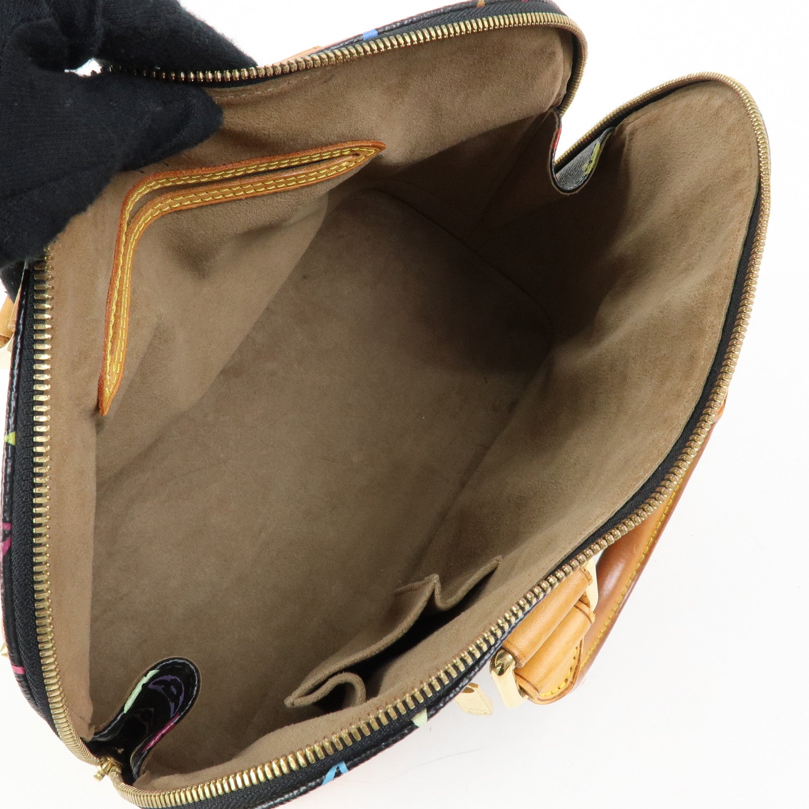 Louis Vuitton Monogram Multicolor Alma PM Hand Bag Noir M40444