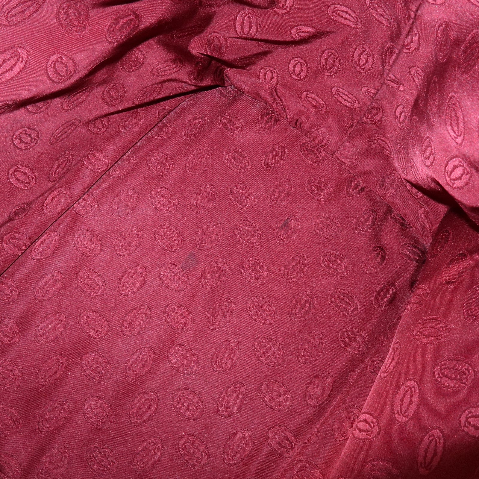 Cartier Must de Cartier Leather Shoulder Crossbody Bag Bordeaux