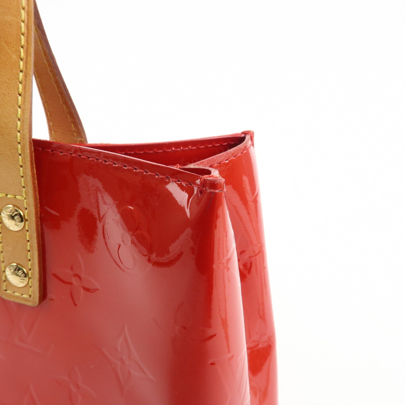 Louis Vuitton Monogram Vernis Lead PM Hand Bag Pomme d'Amour M91990