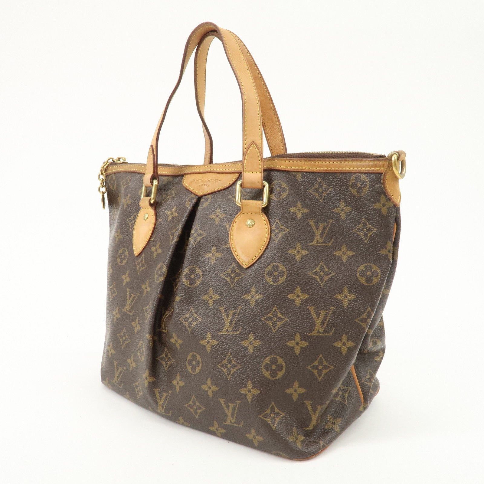 Louis Vuitton Monogram Palermo PM 2Way Hand Bag Brown M40145 Used