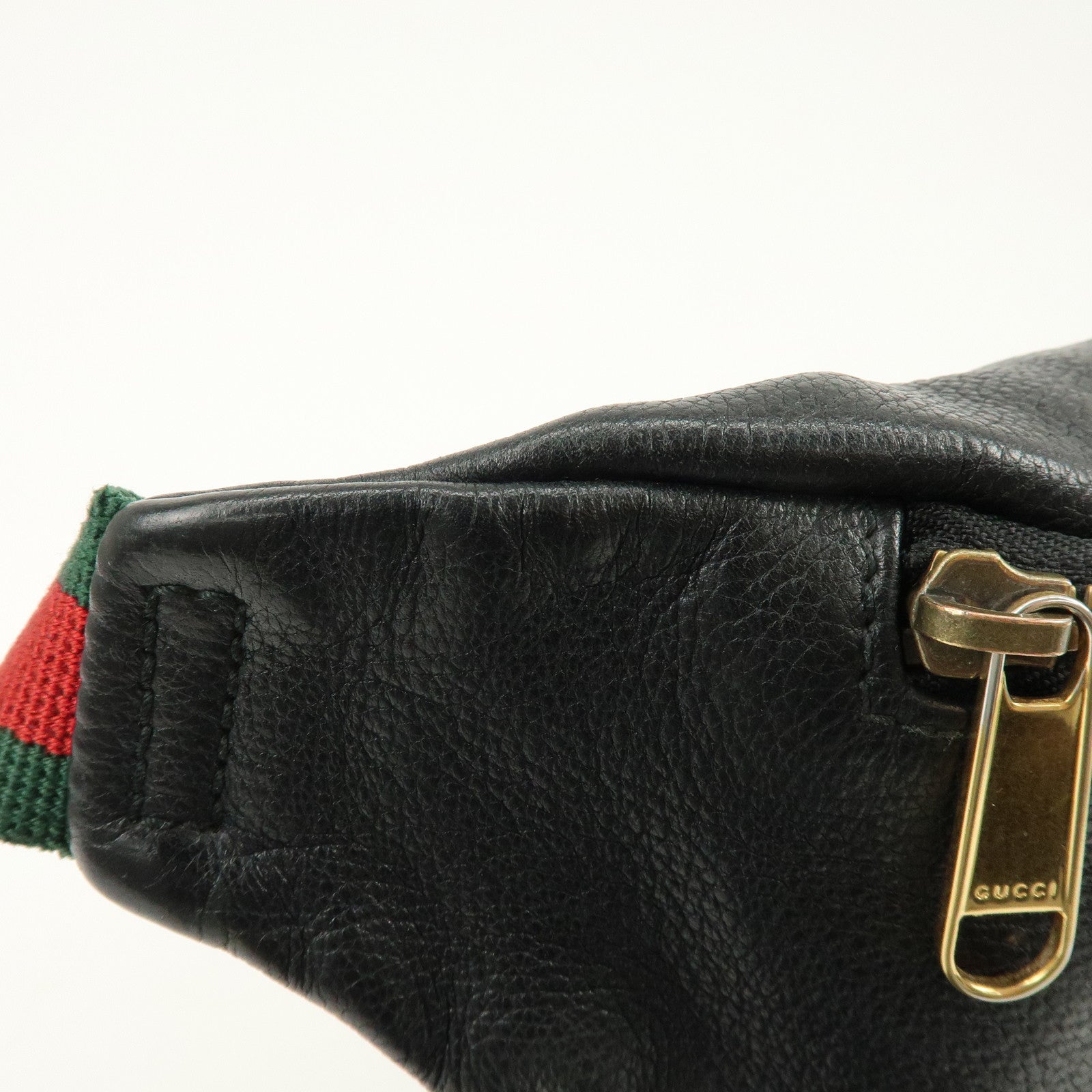 GUCCI Sherry Interlocking G Leather Canvas Waist Body Bag 530412