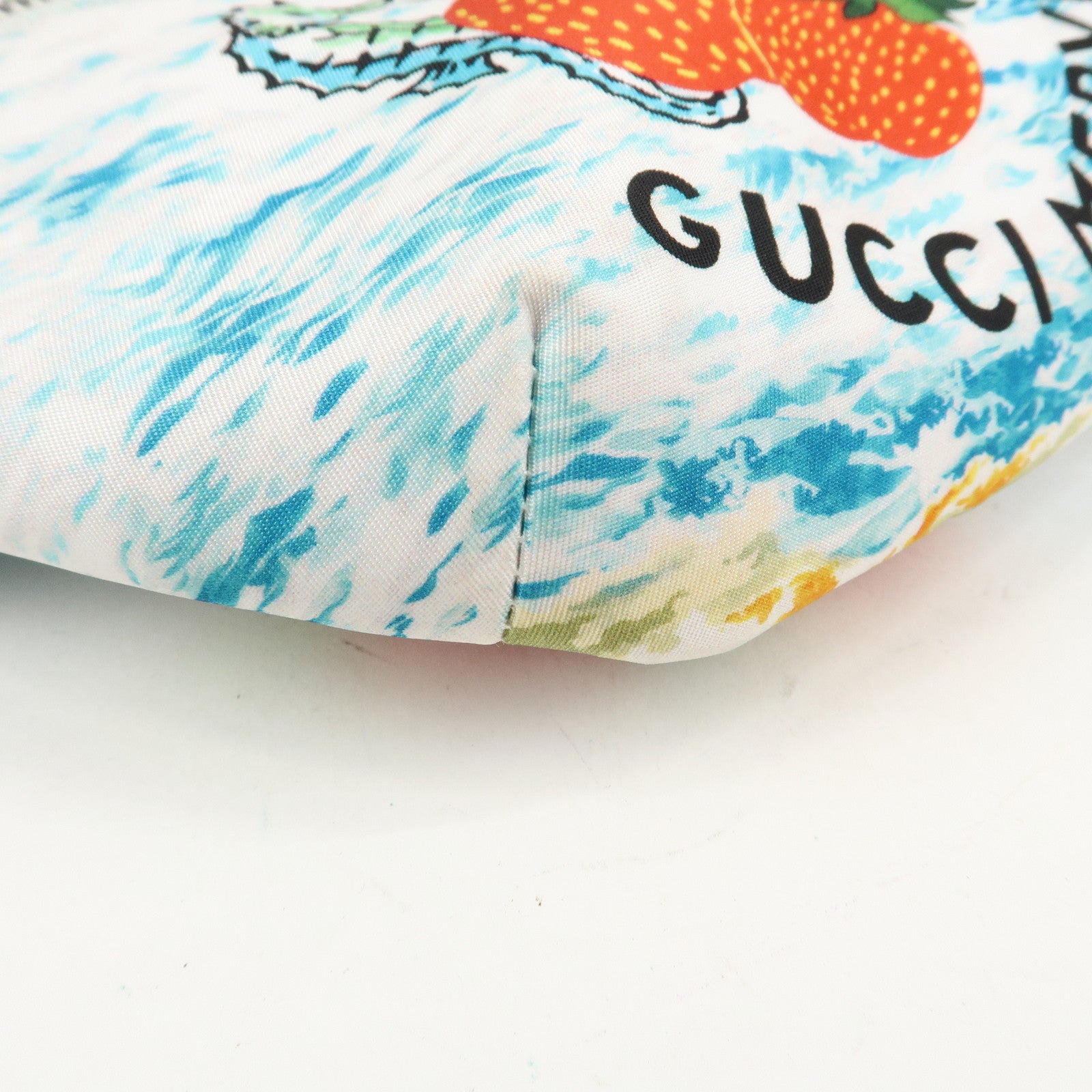 GUCCI Nylon Leather Children's Body Bag Waist Bag 502095 Used