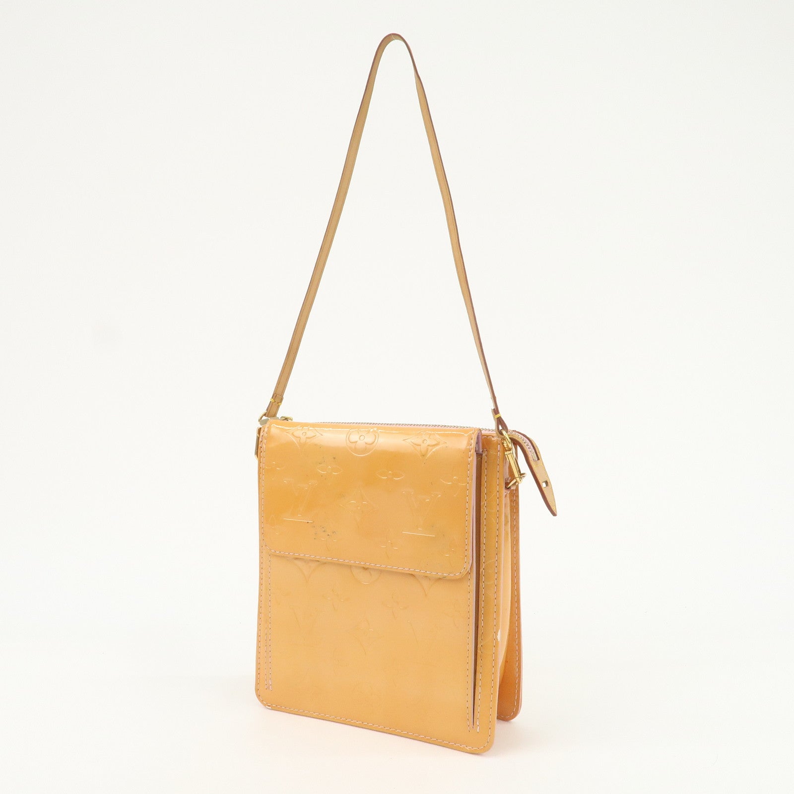Louis Vuitton Monogram Vernis Leather Motto Shoulder Bag M91034