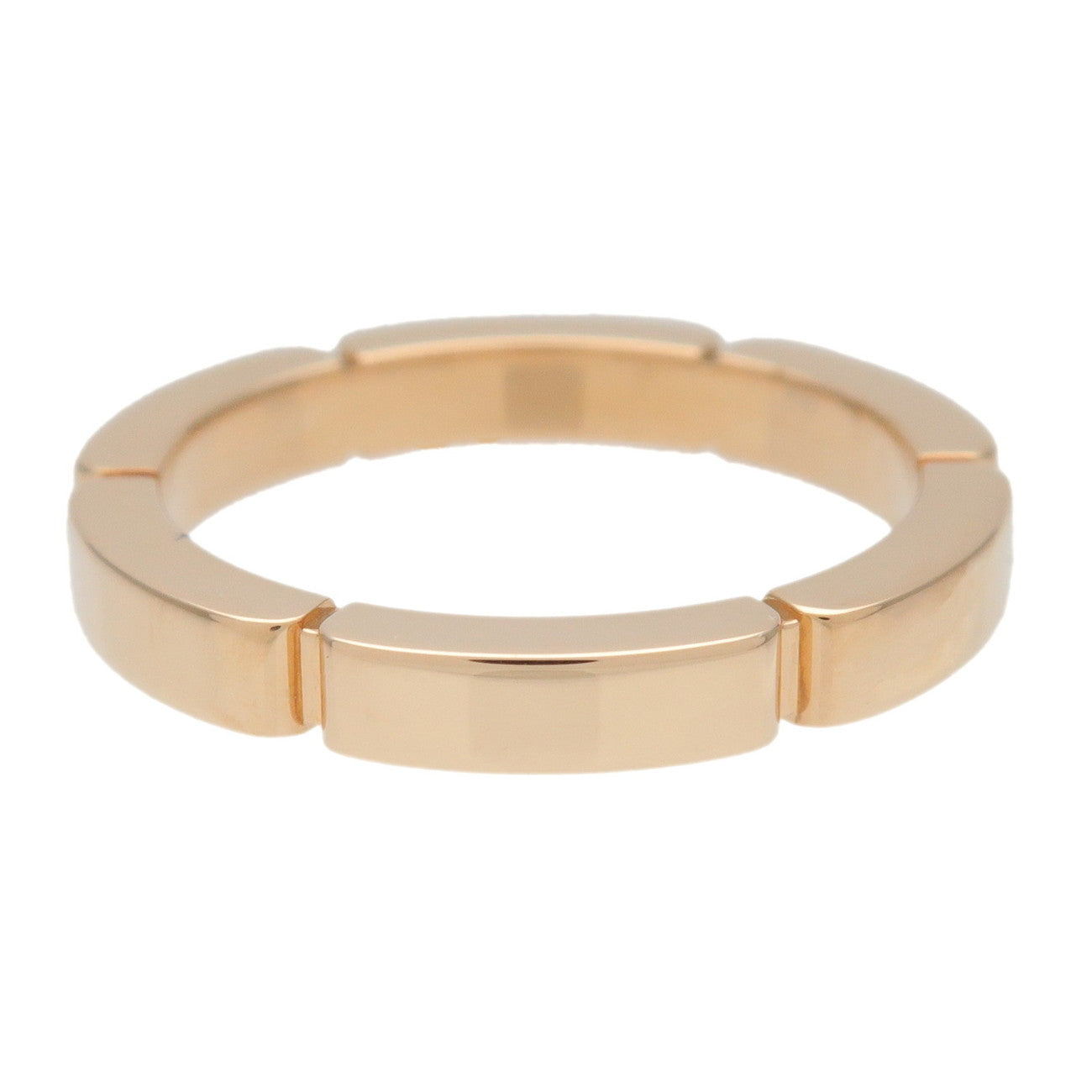 Cartier Maillon Panthere 4P Diamond Ring 750YG #47 Yellow Gold