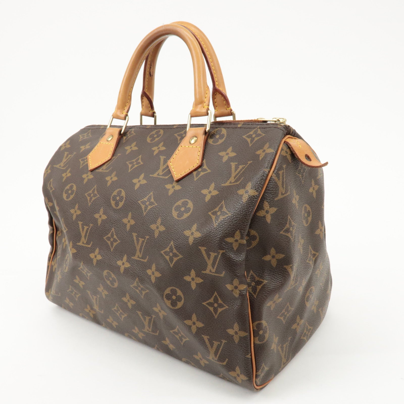 Louis Vuitton Monogram Speedy 30 Hand Bag Boston Bag M41526 Used