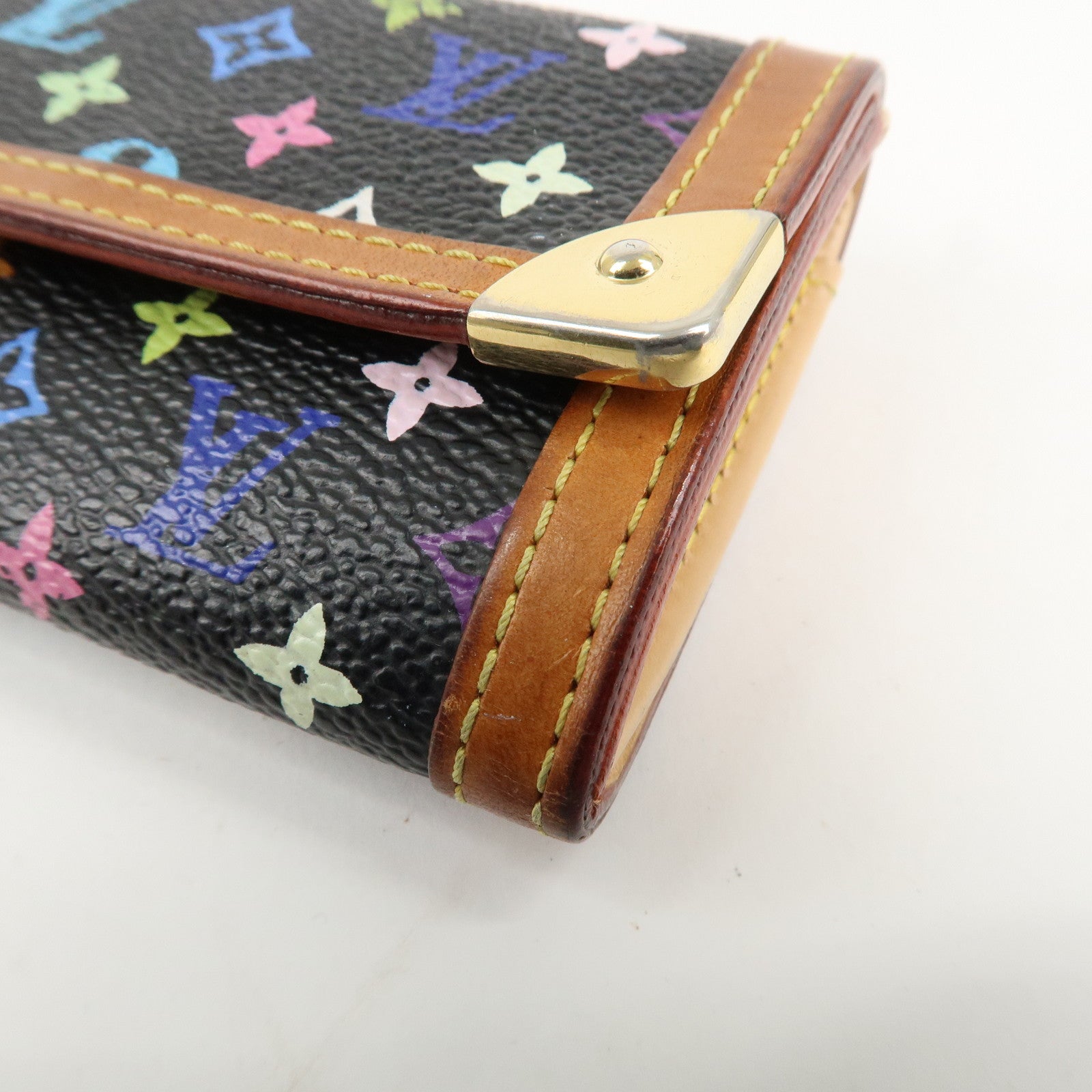 Louis Vuitton Monogram Multicolor Porte Monnaie Plat M92656 Used