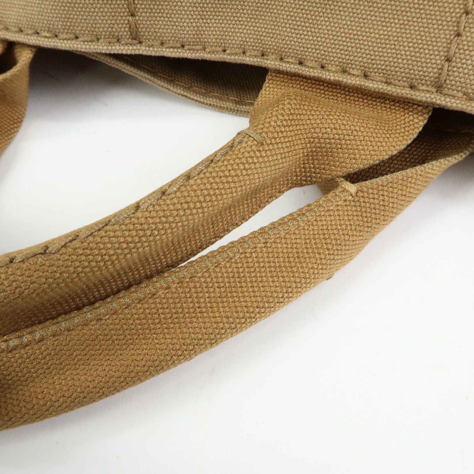 PRADA Triangle Logo CANAPA Canvas 2Way Bag Hand Bag Shoulder Bag