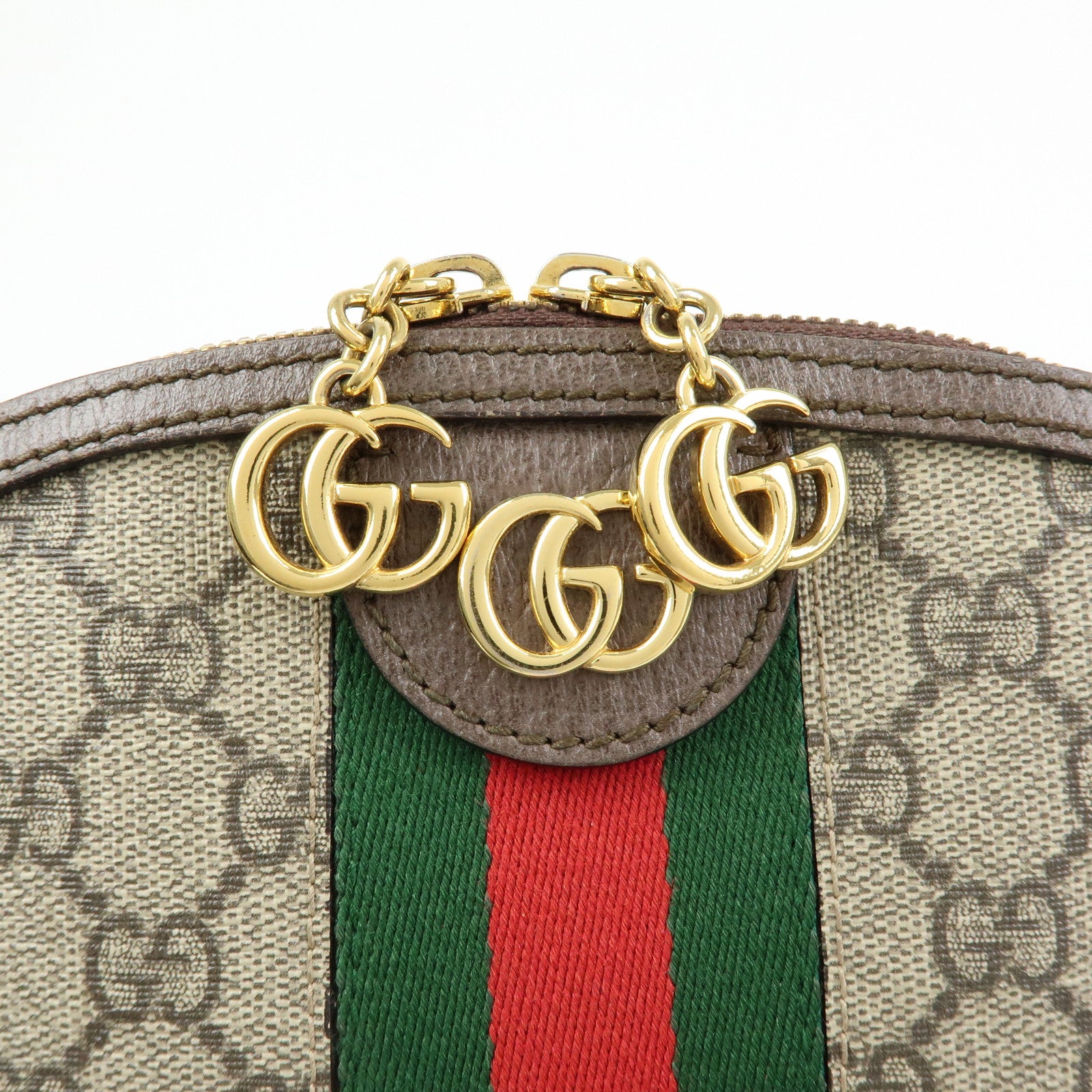 GUCCI Sherry Ophidia GG Supreme Leather Shoulder Bag Beige 499621