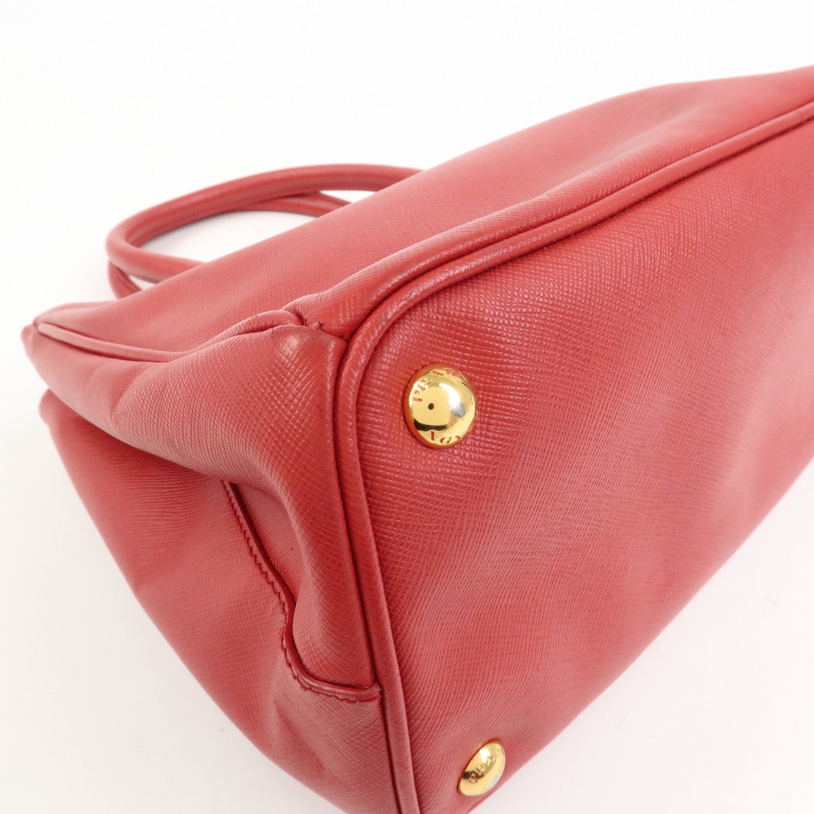 PRADA Saffiano Leather Galleria 2Way Shoulder Bag Hand Bag 1BA863