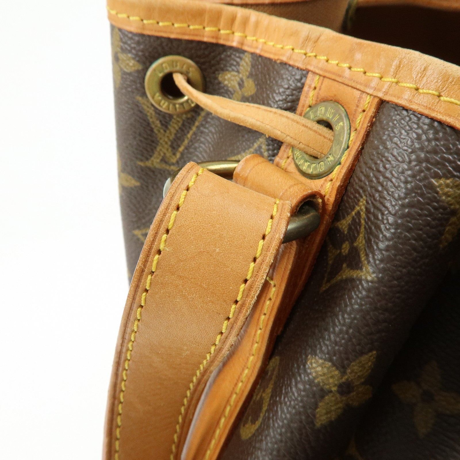 Louis Vuitton Monogram Petit Noe Shoulder Bag Brown M42226