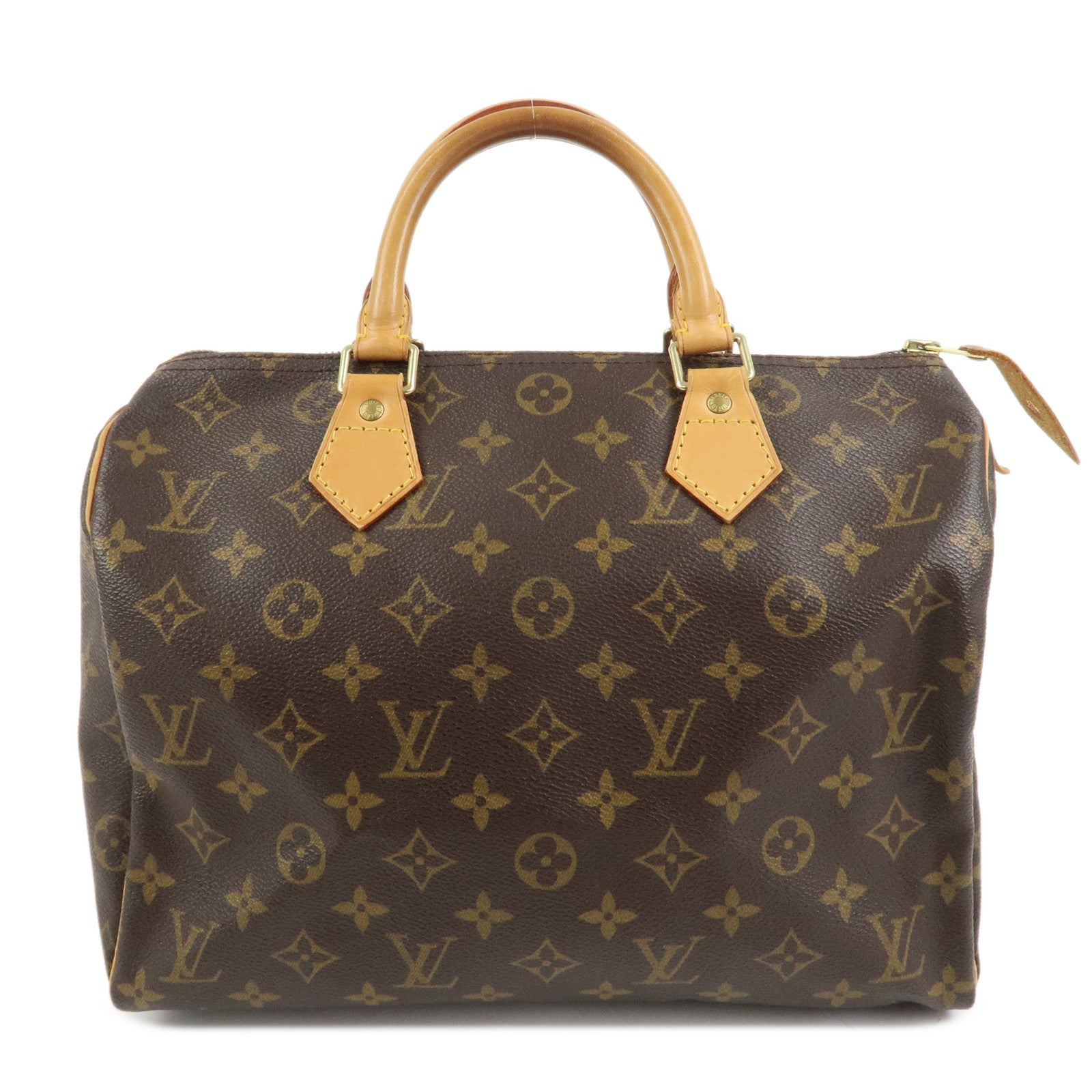 Louis Vuitton Monogram Speedy 30 Boston Bag Hand Bag Brown M41526