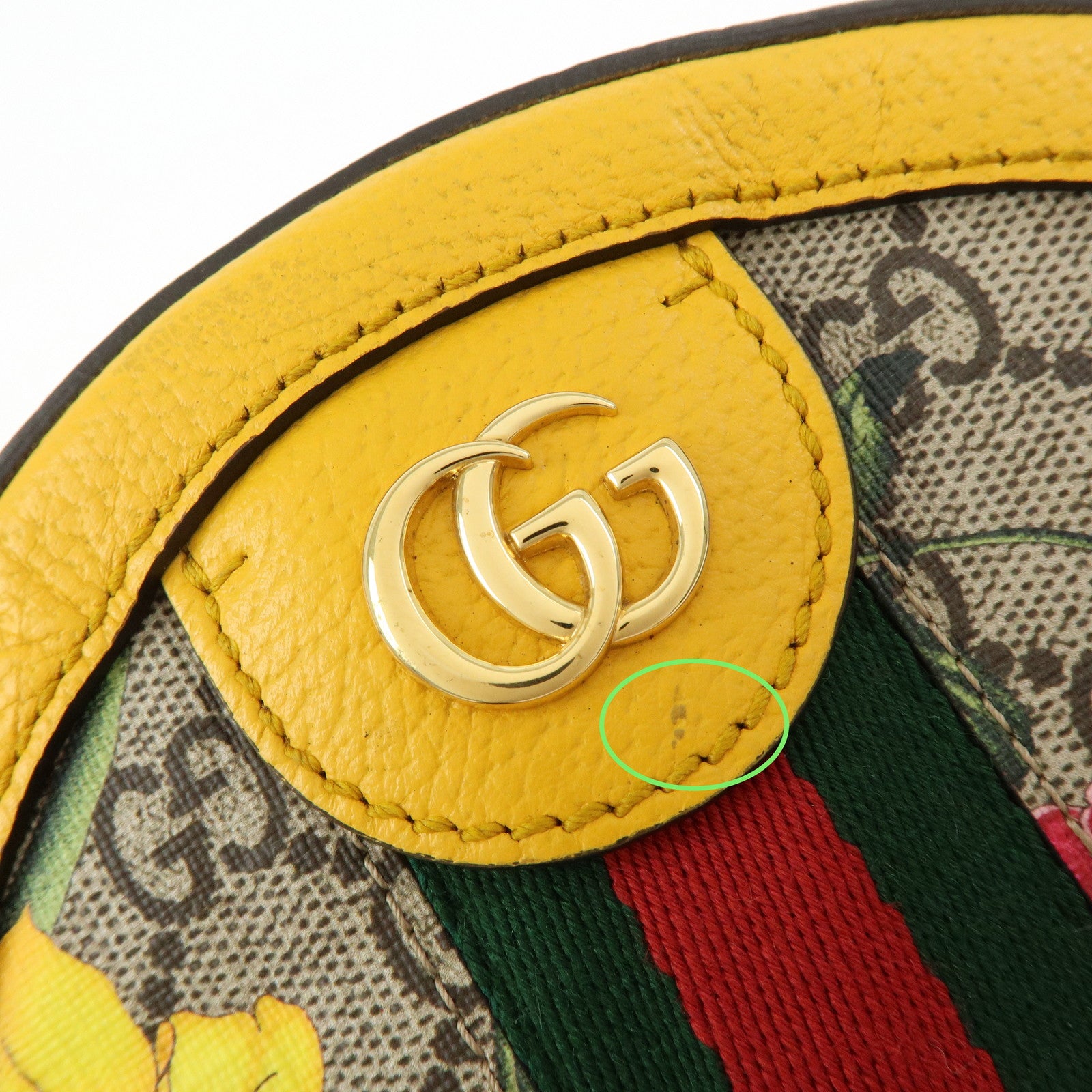 GUCCI Ophidia Sherry Double G Round Mini Chain Shoulder Bag 550618