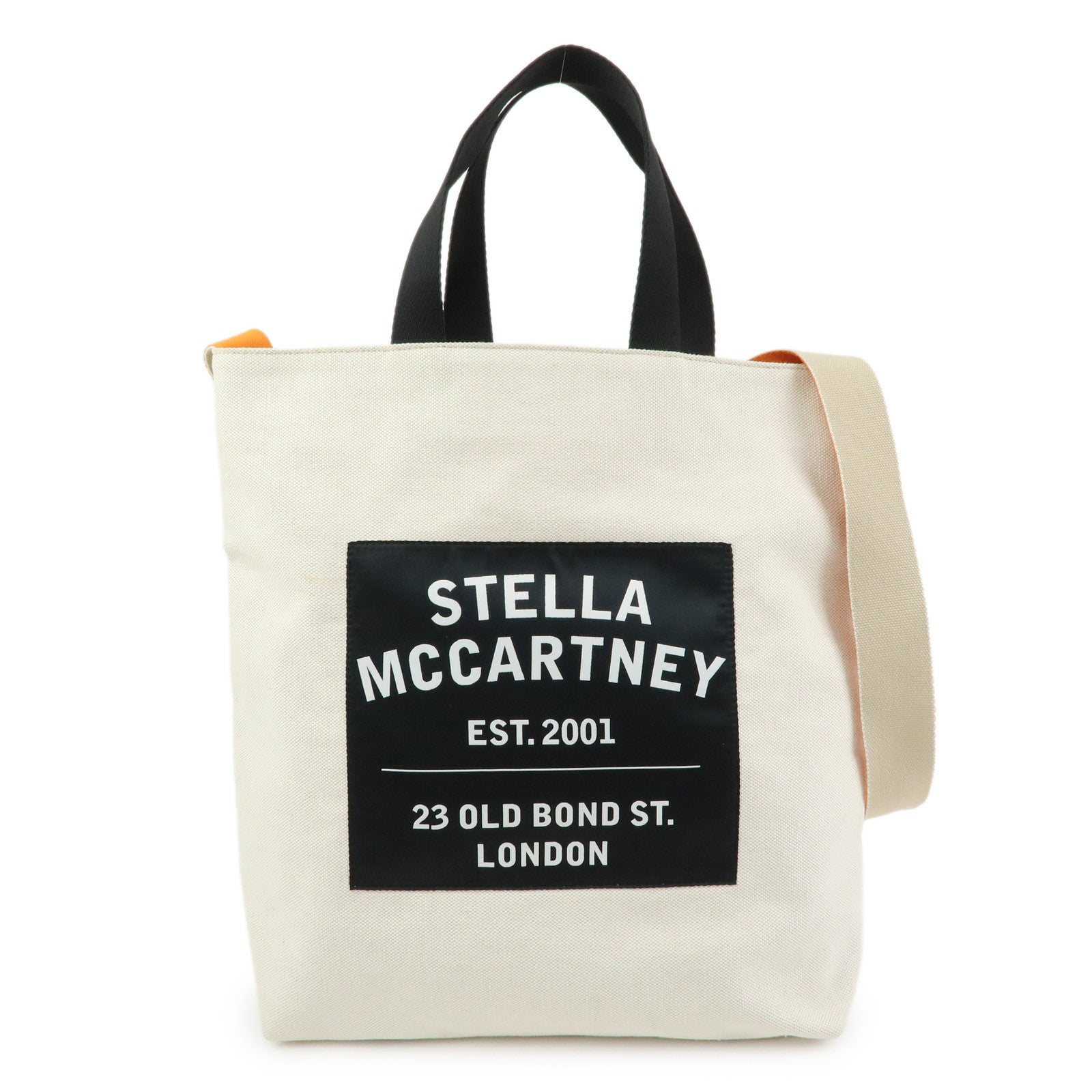 STELLA MCCARTNEY Canvas 2Way Bag Tote Bag Shoulder Bag Natural