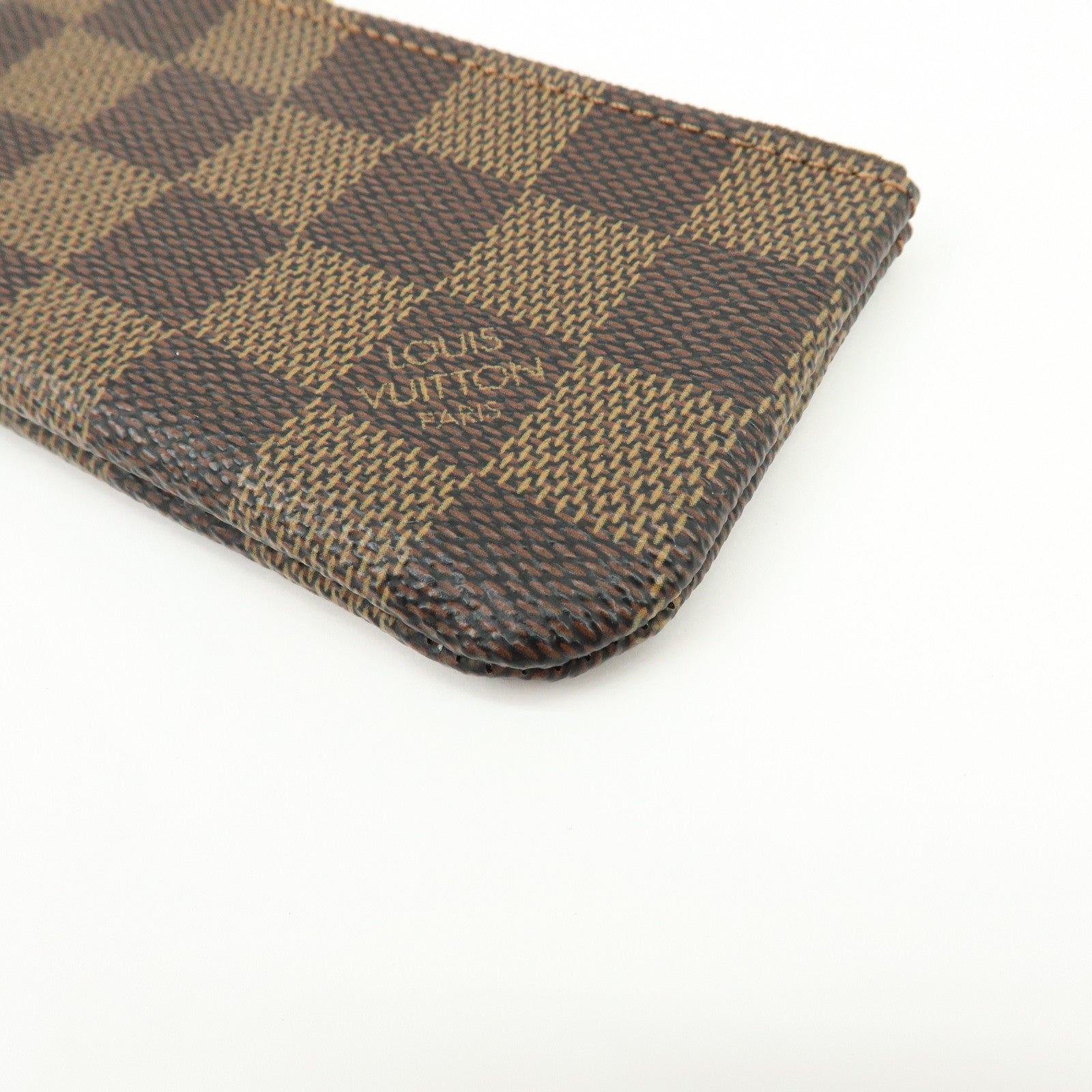 Louis Vuitton Damier Pochette Cles Coin Case Damier Ebene N62658