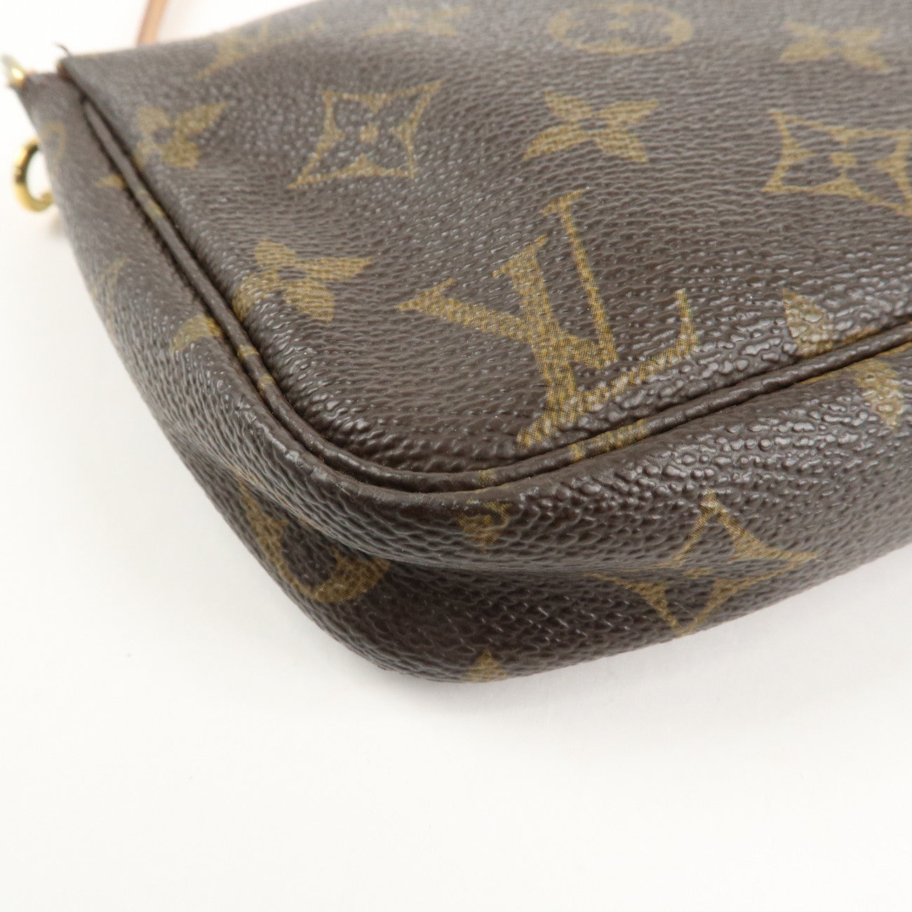 Louis Vuitton Monogram Pochette Accessoires Hand Bag Brown M51980 Used