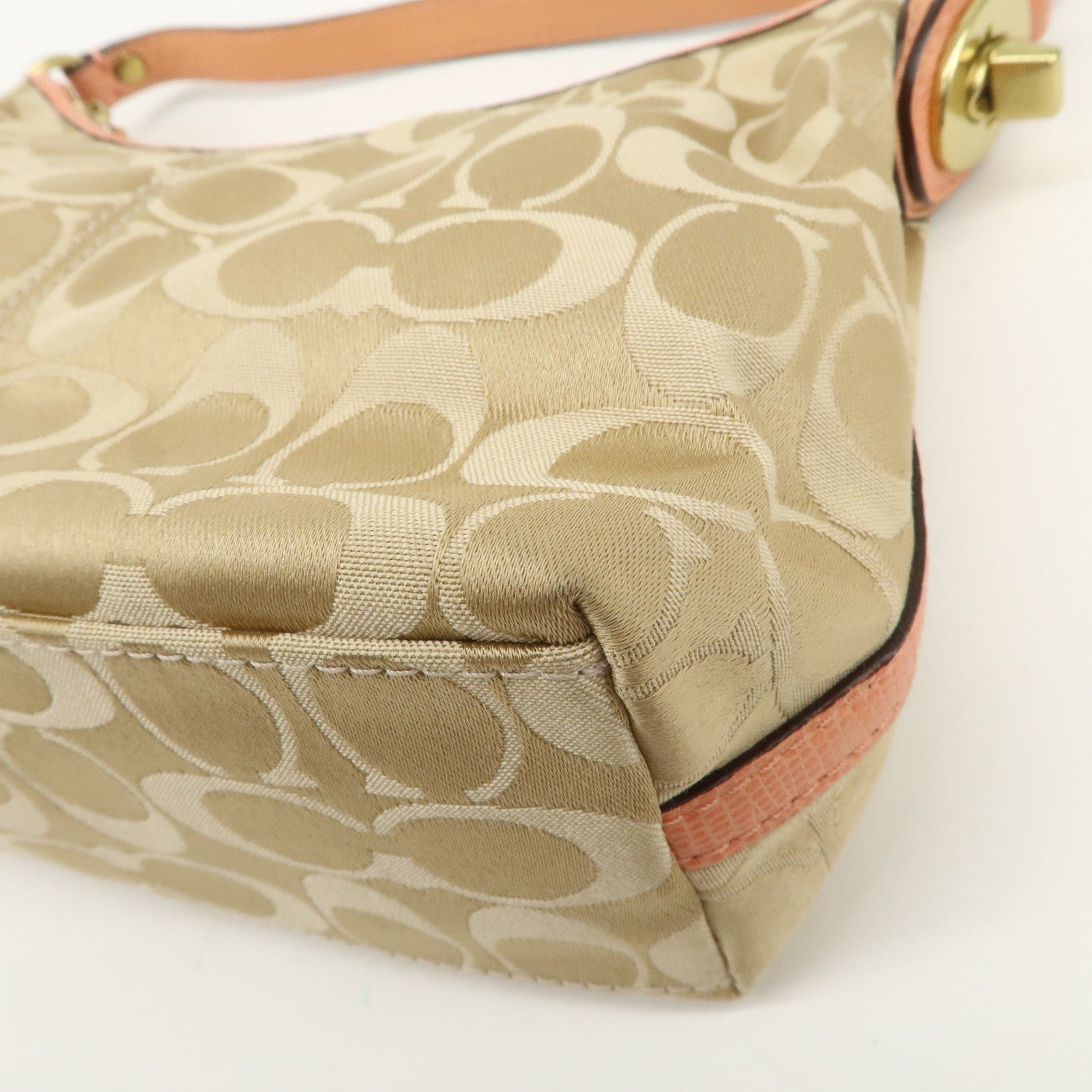 COACH Signature Canvas Leather Set of 2 Shoulder Bag Hand Bag