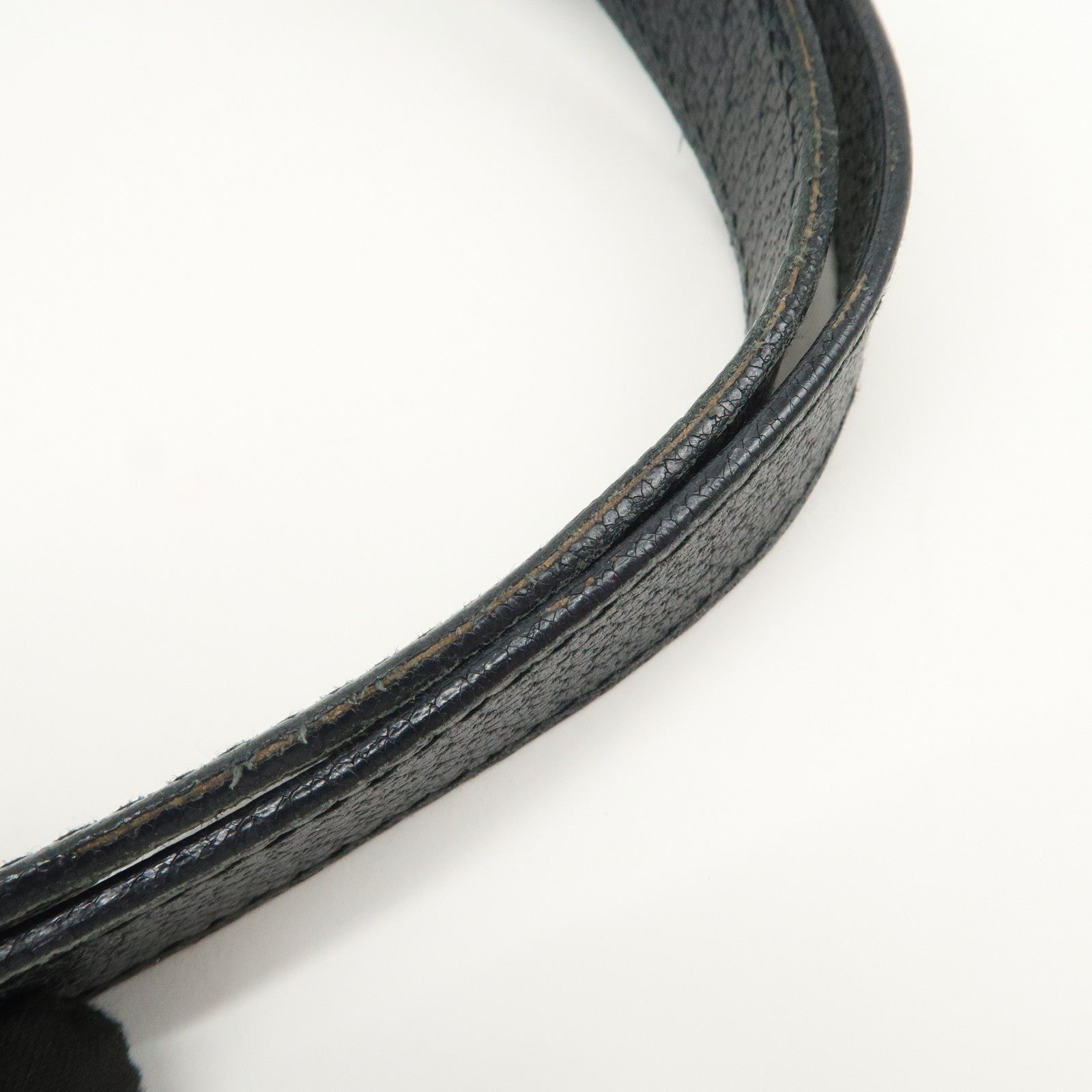 GUCCI Abbey Leather Tote Bag Hand Bag Black 130736