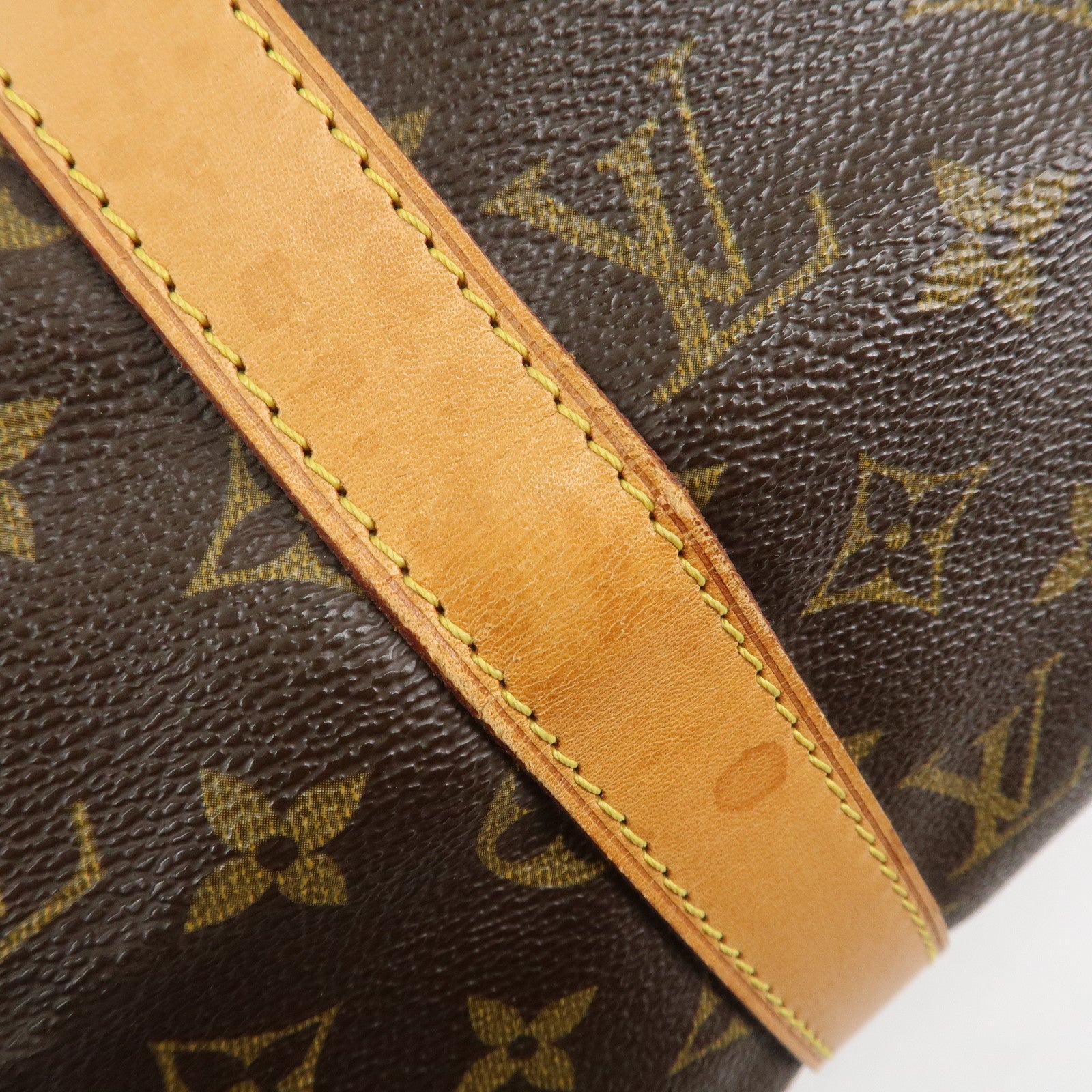 Louis Vuitton Monogram Keep All Bandouliere 50 Boston Bag Brown M41416 Used