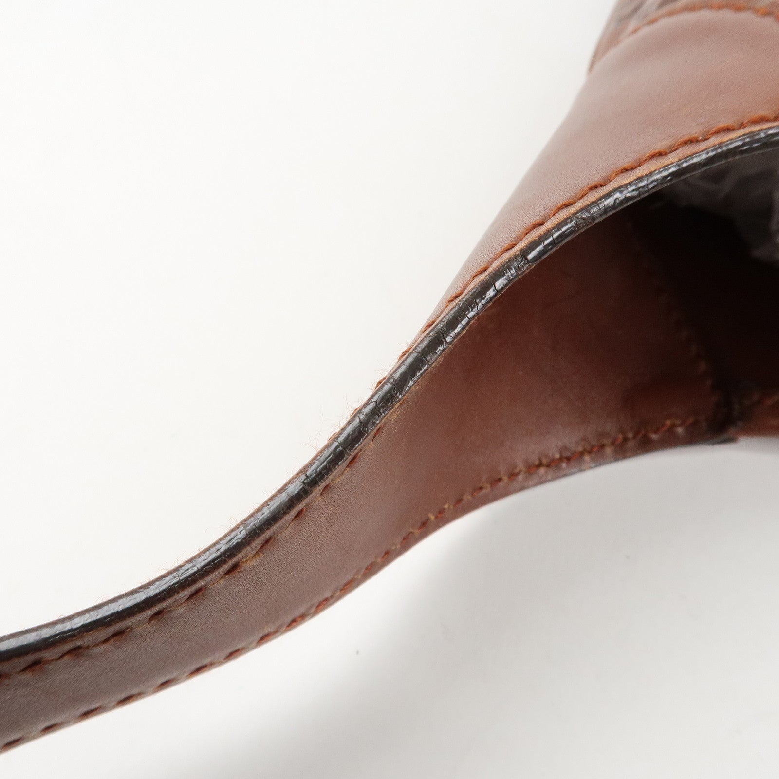 GUCCI Guccissima Leather Shoulder Bag Hand Bag Brown 145778 Used