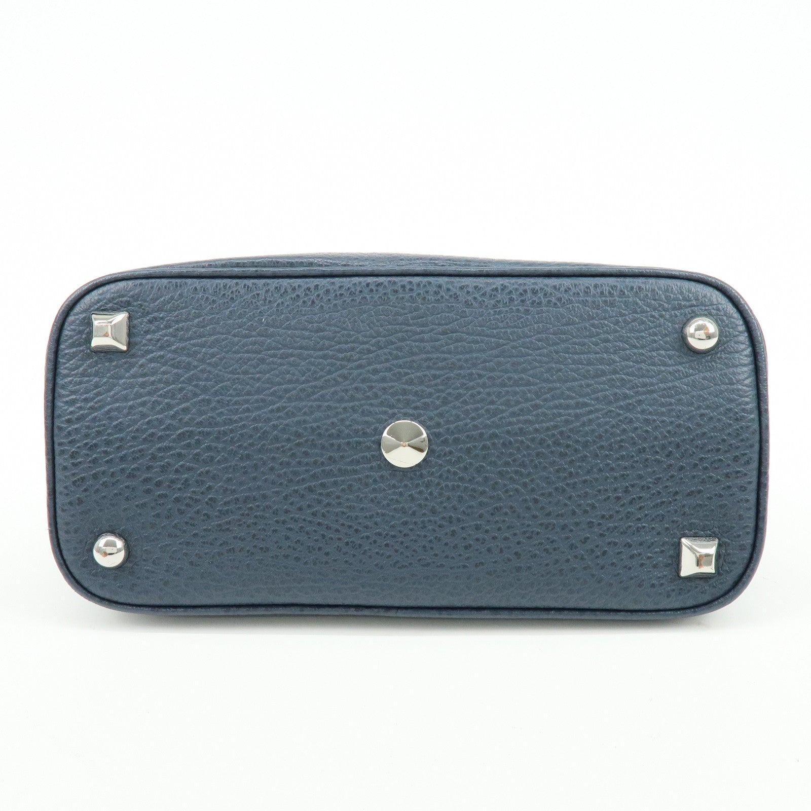 Maison Margiela 5AC Leather Canvas 2Way Bag Hand Shoulder Bag Navy