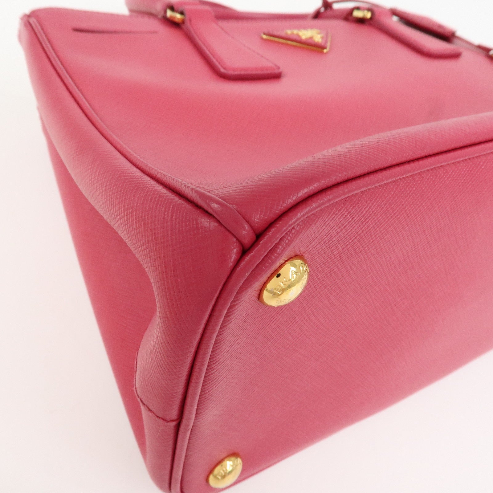 PRADA Saffiano Leather Galleria 2Way Hand Shoulder Bag Pink 1BA863