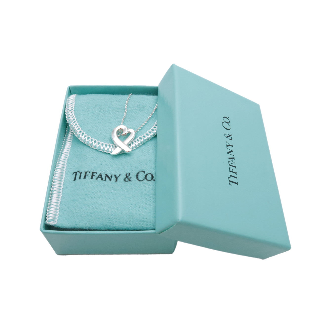 Tiffany & Co Loving Heart Necklace Small SV925 Silver
