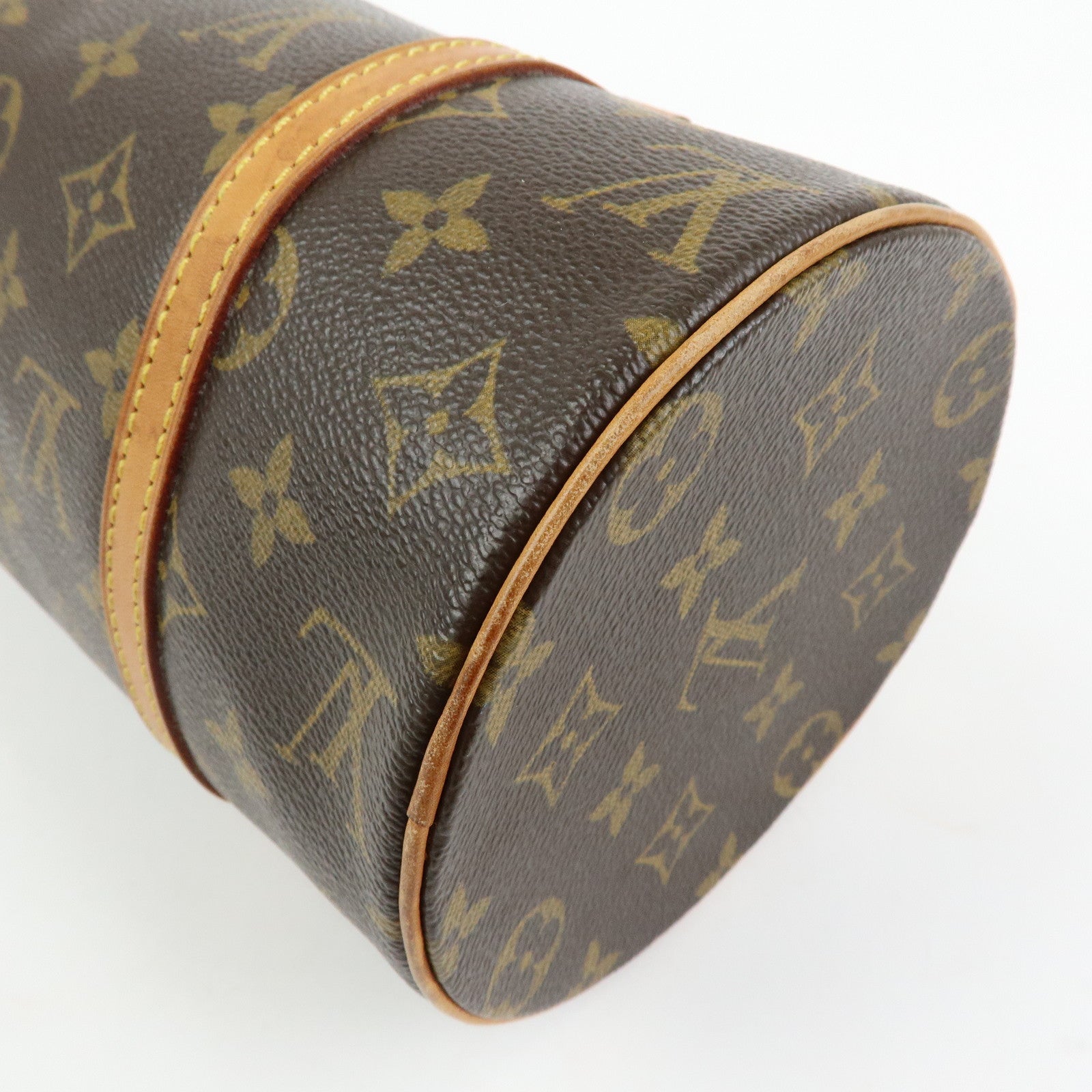Louis Vuitton Monogram Papillon 30 Hand Bag Brown M51385