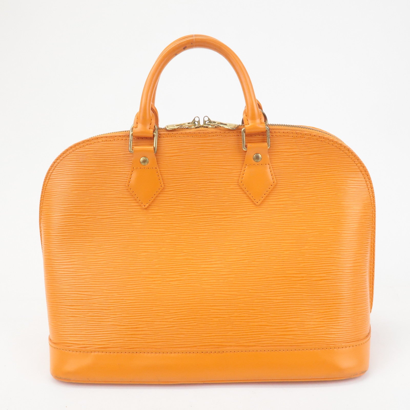 Louis Vuitton Epi Alma PM Hand Bag Pimont Orange M40623 Used