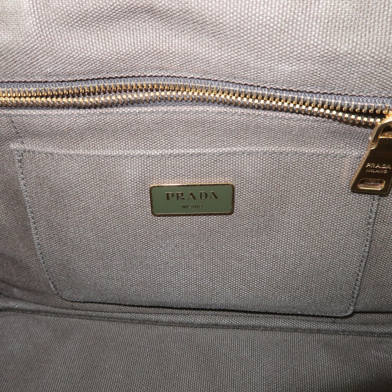 PRADA Canapa Mini Canvas 2WAY Bag Hand Bag Shoulder Bag BN2439G