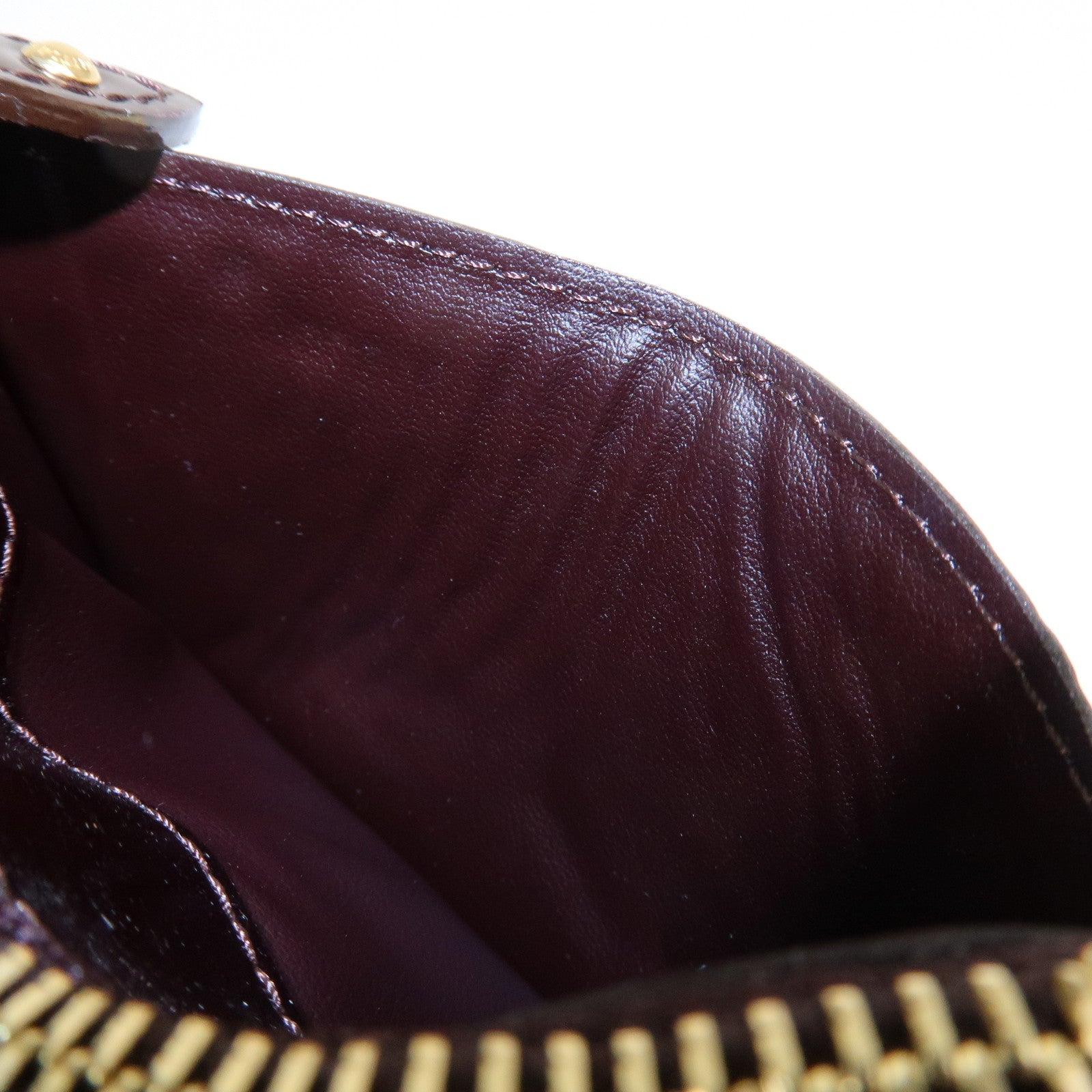 UsedLouis Vuitton Vernis Pochette Cles Coin Case Amarante M93557