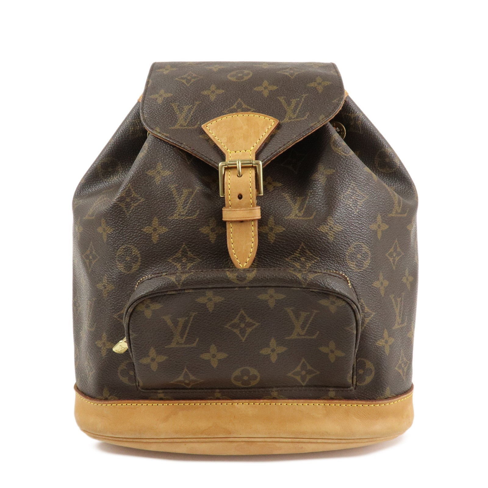 Louis Vuitton Monogram Canvas Montsouris MM Backpack Brown M51136 Used