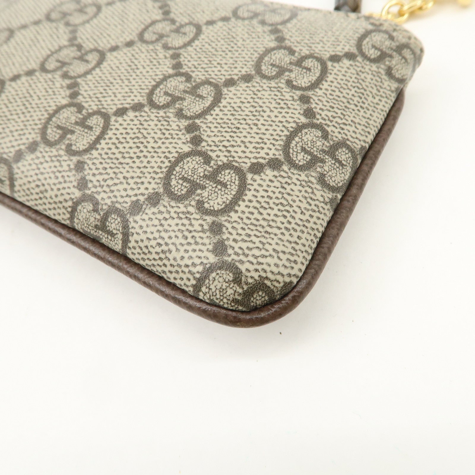 GUCCI GG Supreme Leather Coin Case Key Case 772321 Used